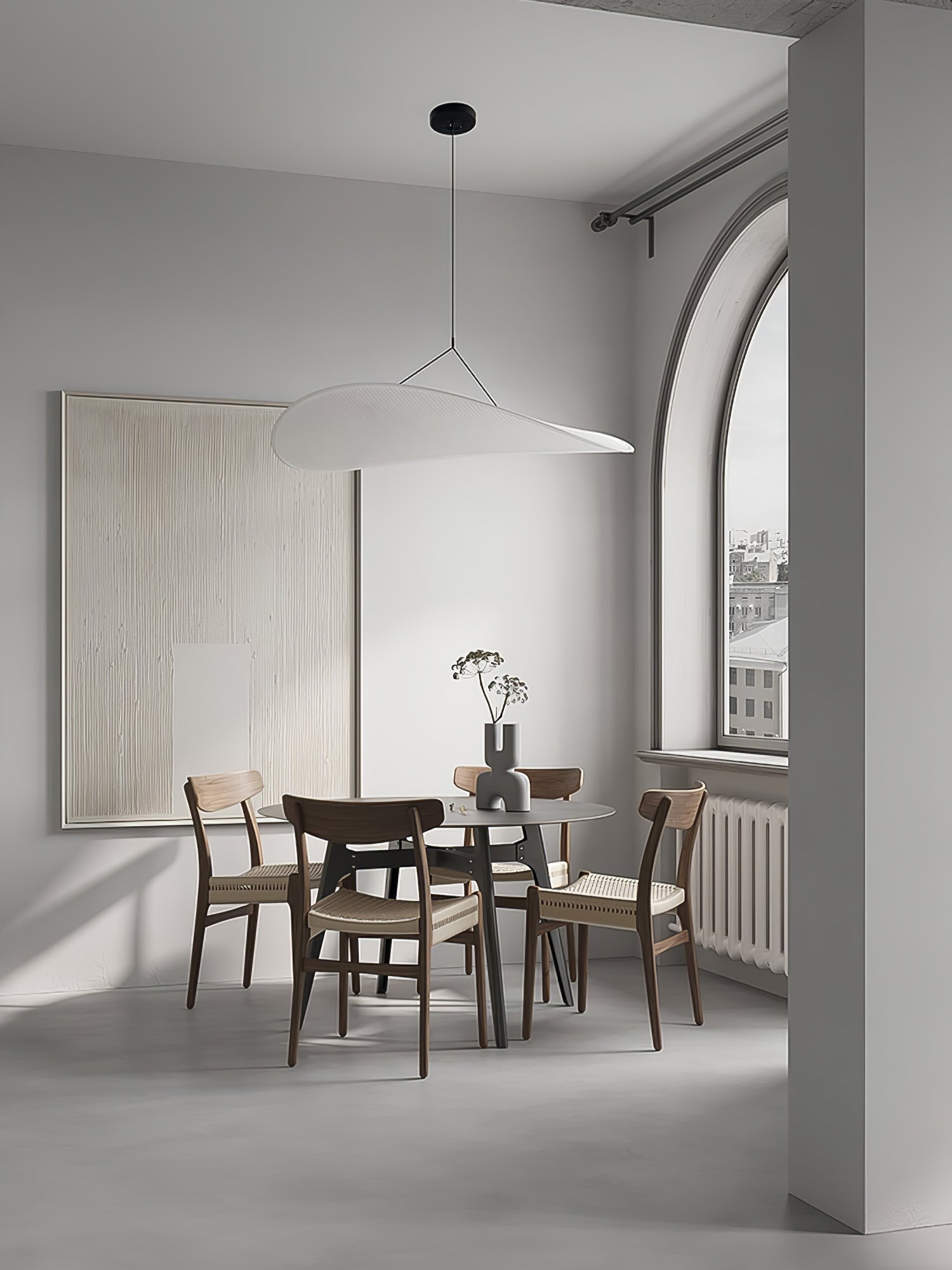 Luminette Minimalist Silk Pendant Light