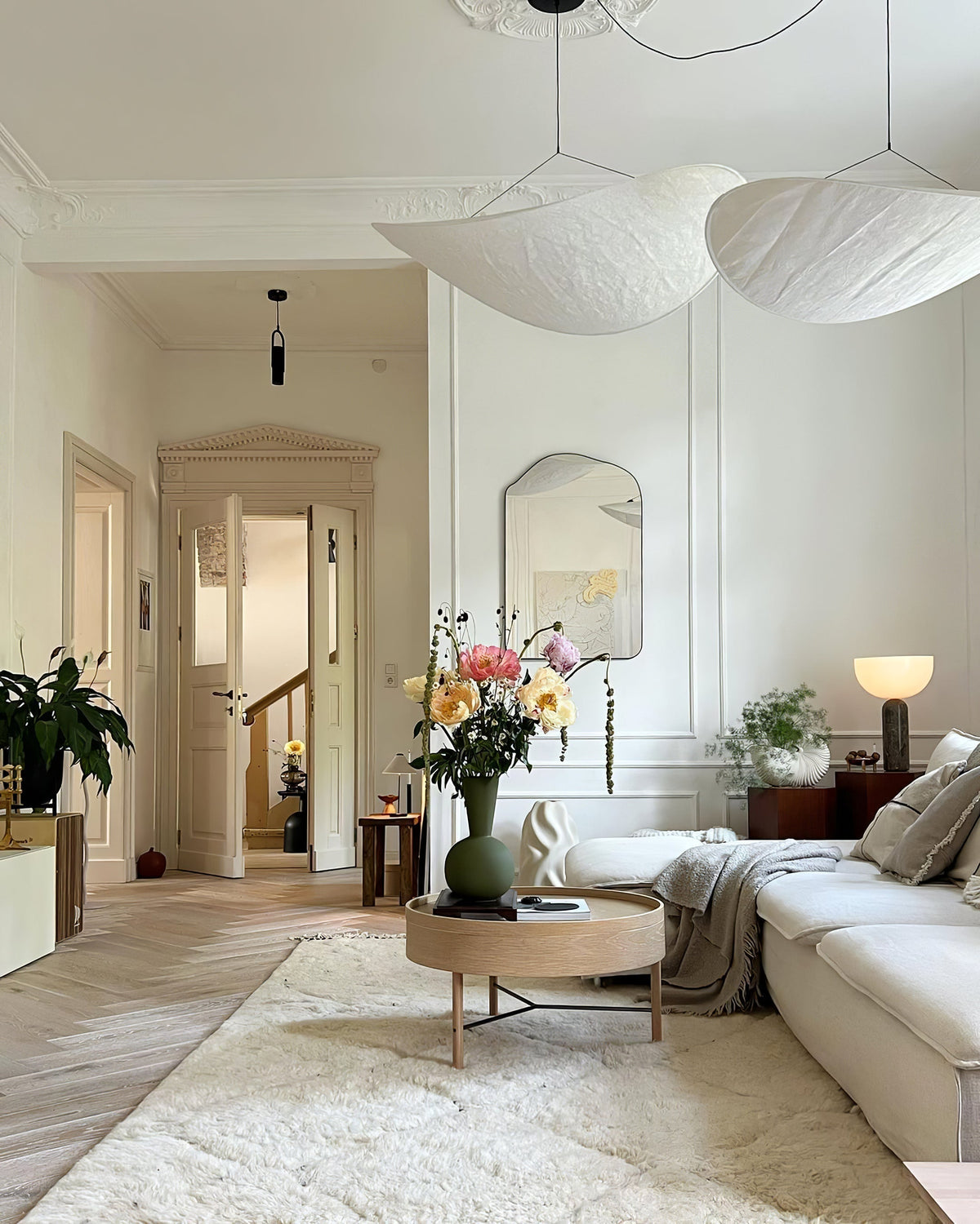 Luminette Minimalist Silk Pendant Light