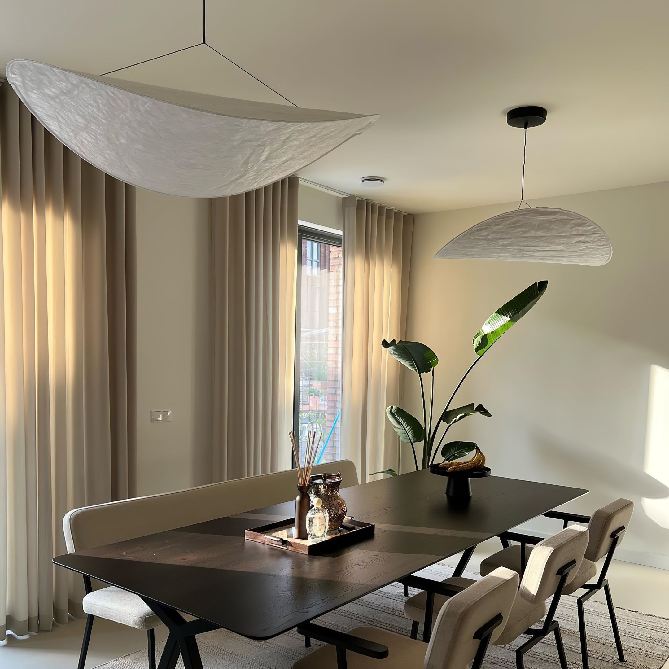 Luminette Minimalist Silk Pendant Light
