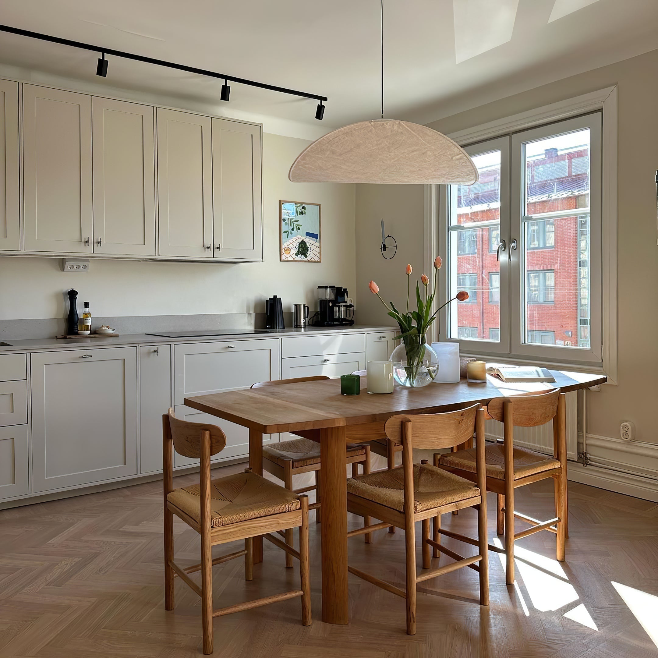 Luminette Minimalist Silk Pendant Light