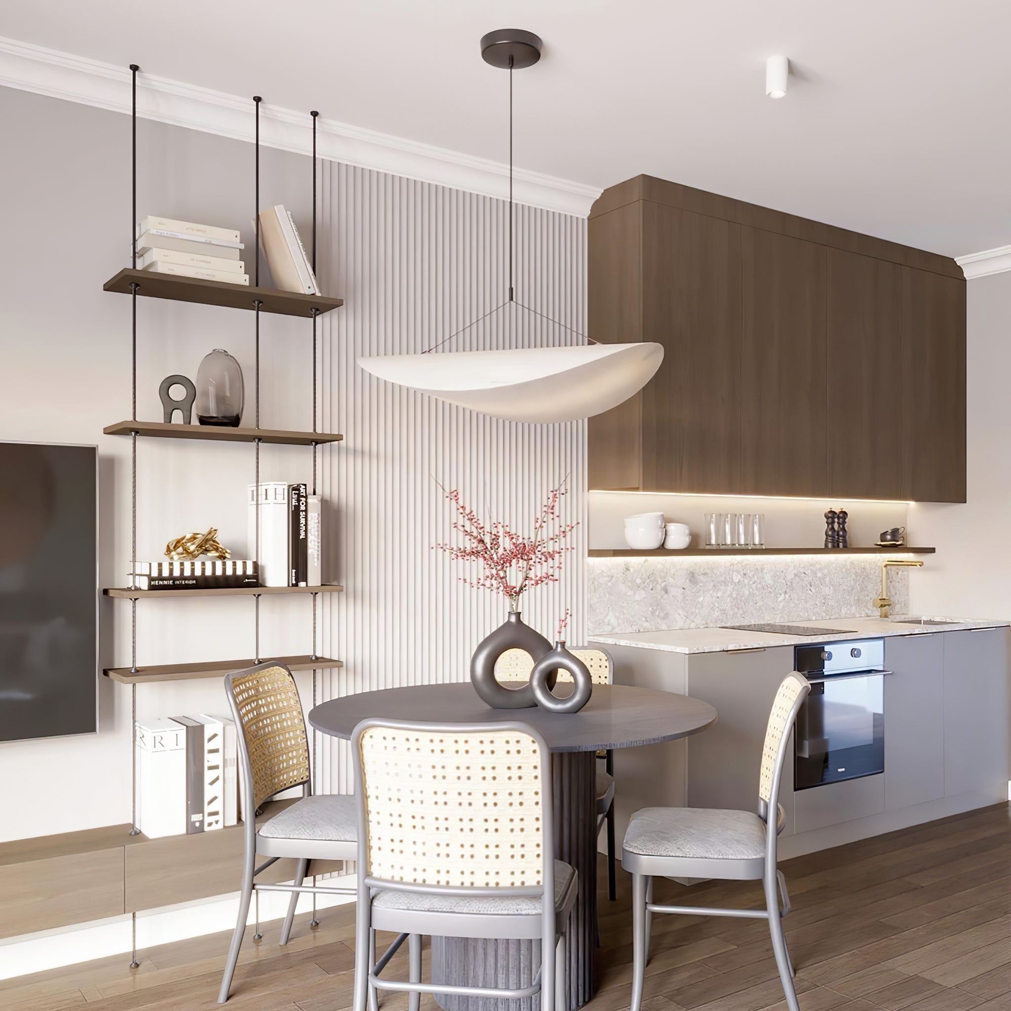 Luminette Minimalist Silk Pendant Light