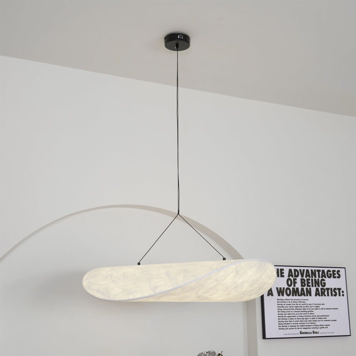 Luminette Minimalist Silk Pendant Light