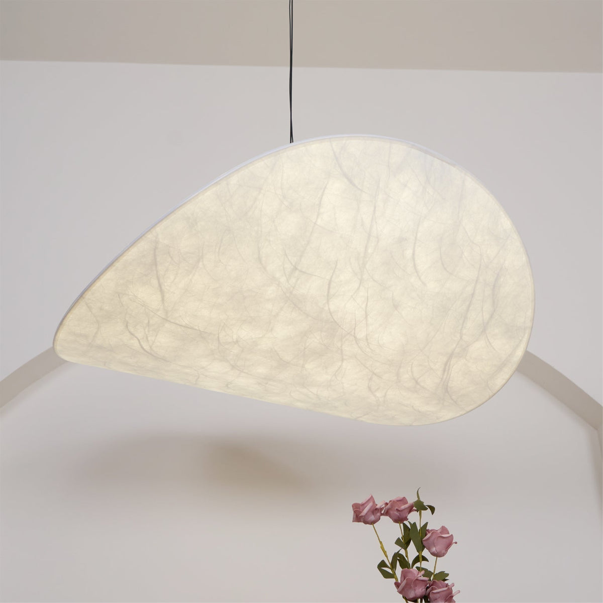 Luminette Minimalist Silk Pendant Light