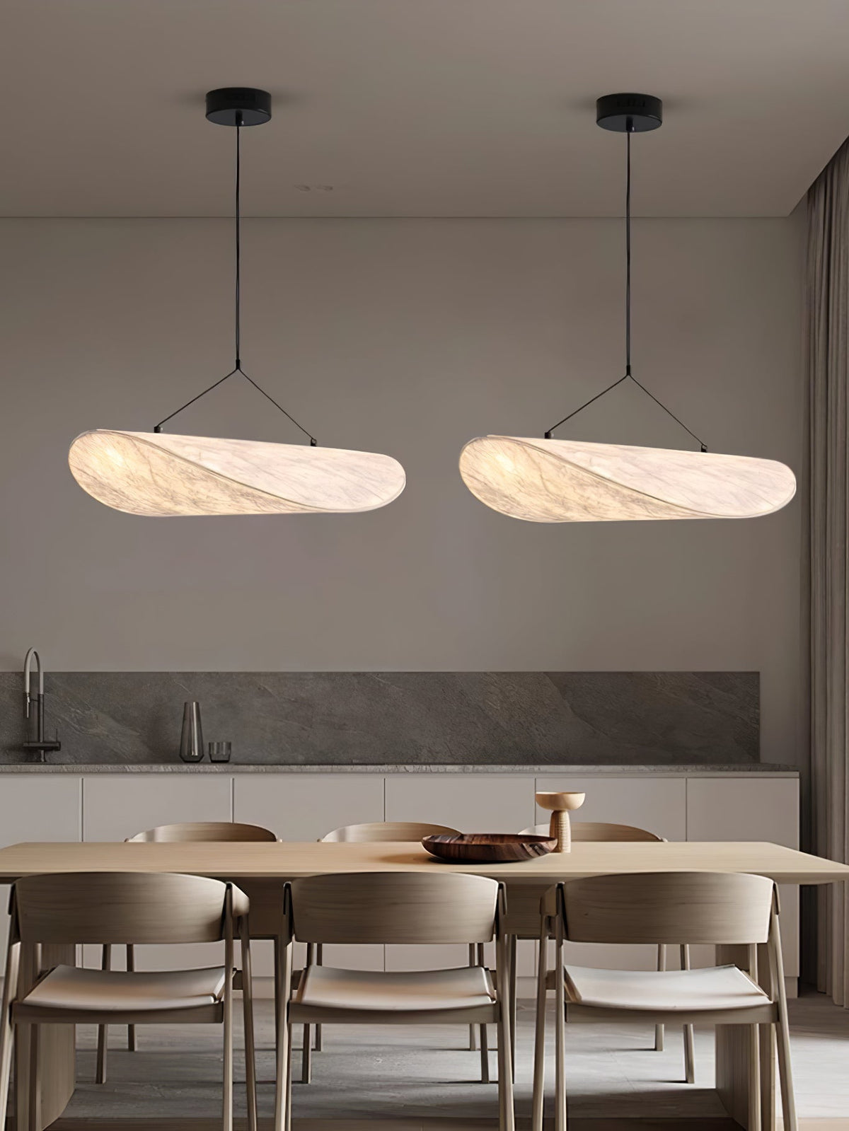Luminette Minimalist Silk Pendant Light