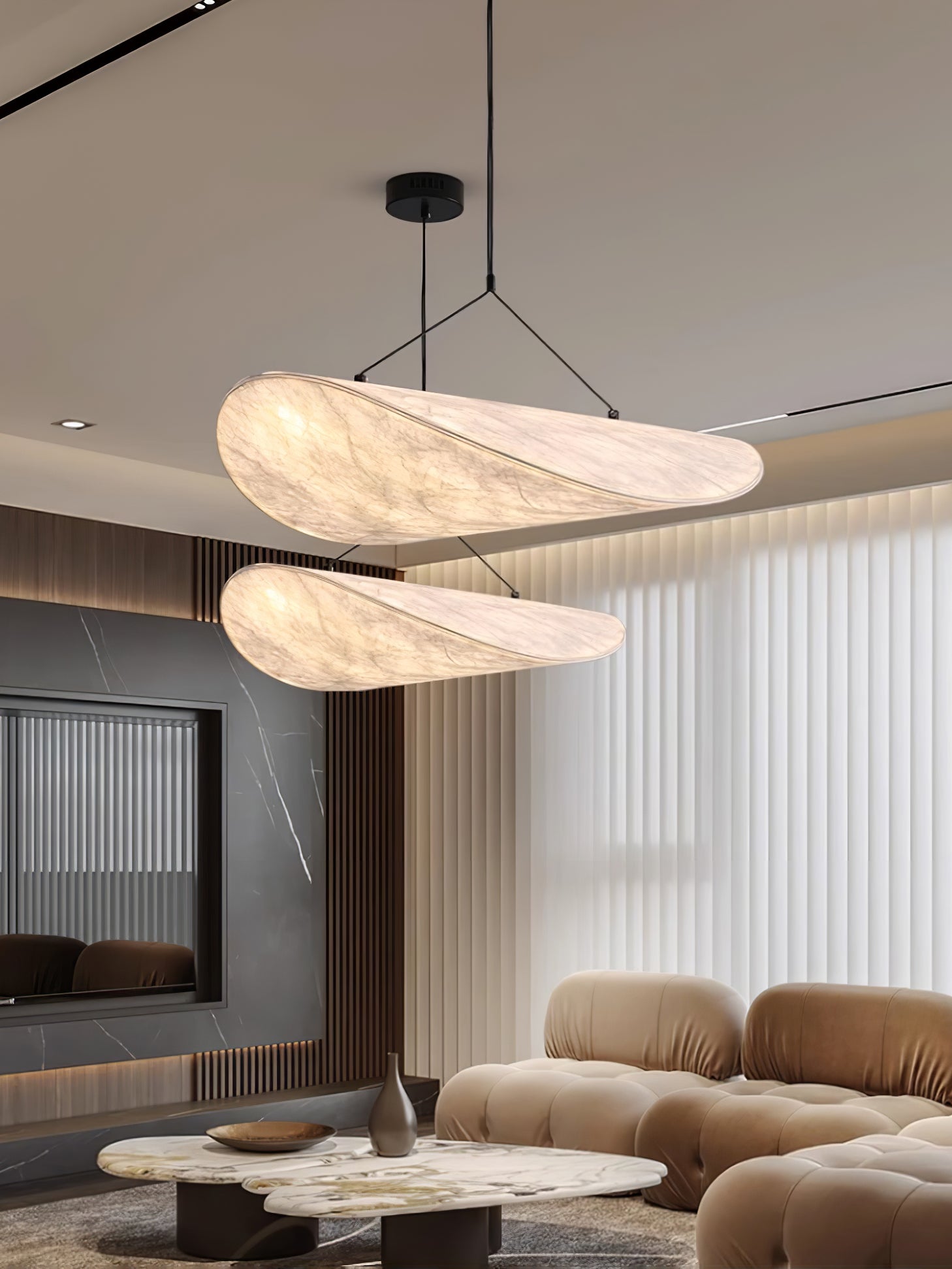Luminette Minimalist Silk Pendant Light