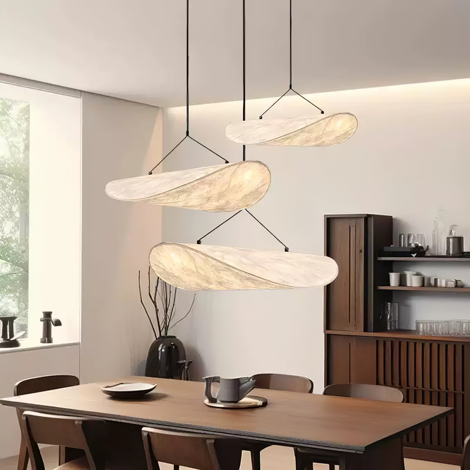 Luminette Minimalist Silk Pendant Light