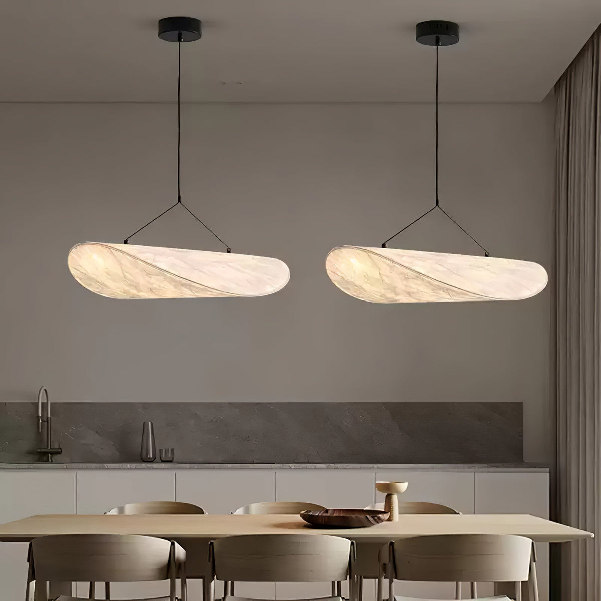 Luminette Minimalist Silk Pendant Light