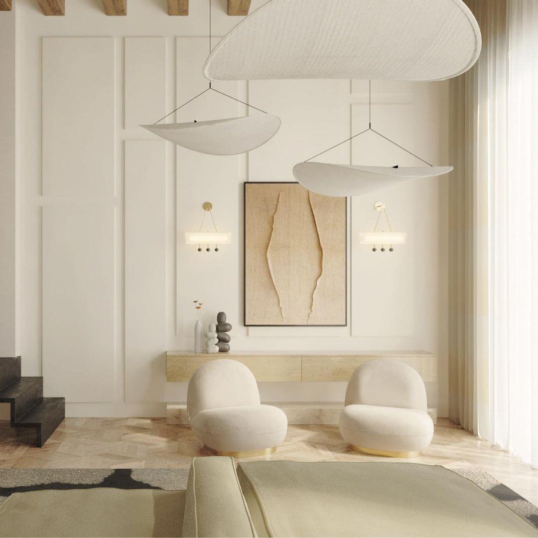 Luminette Minimalist Silk Pendant Light