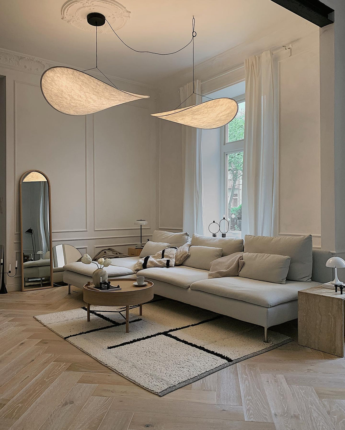 Luminette Minimalist Silk Pendant Light