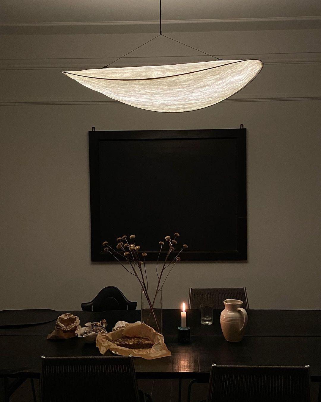 Luminette Minimalist Silk Pendant Light