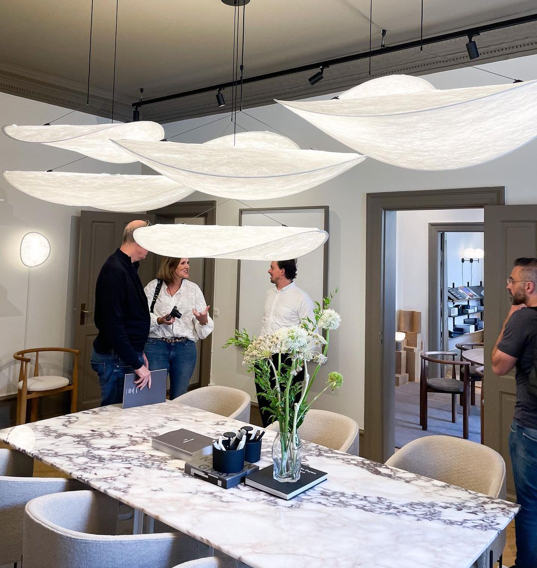Luminette Minimalist Silk Pendant Light