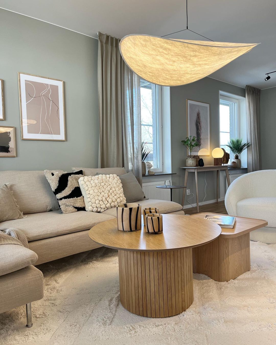 Luminette Minimalist Silk Pendant Light