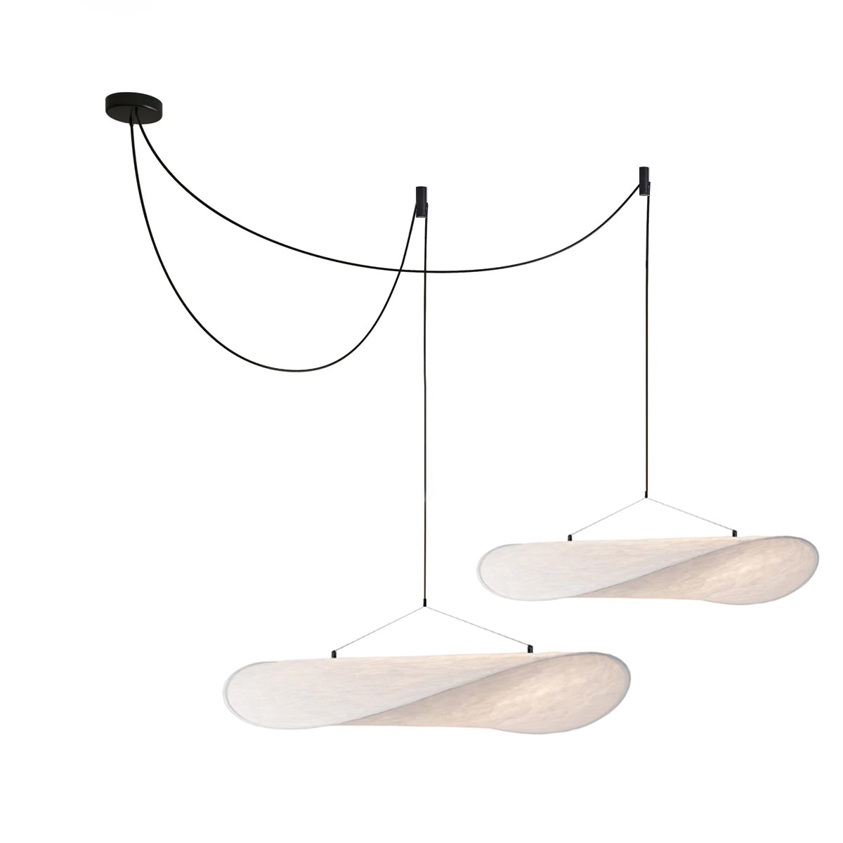 Luminette Minimalist Silk Pendant Light