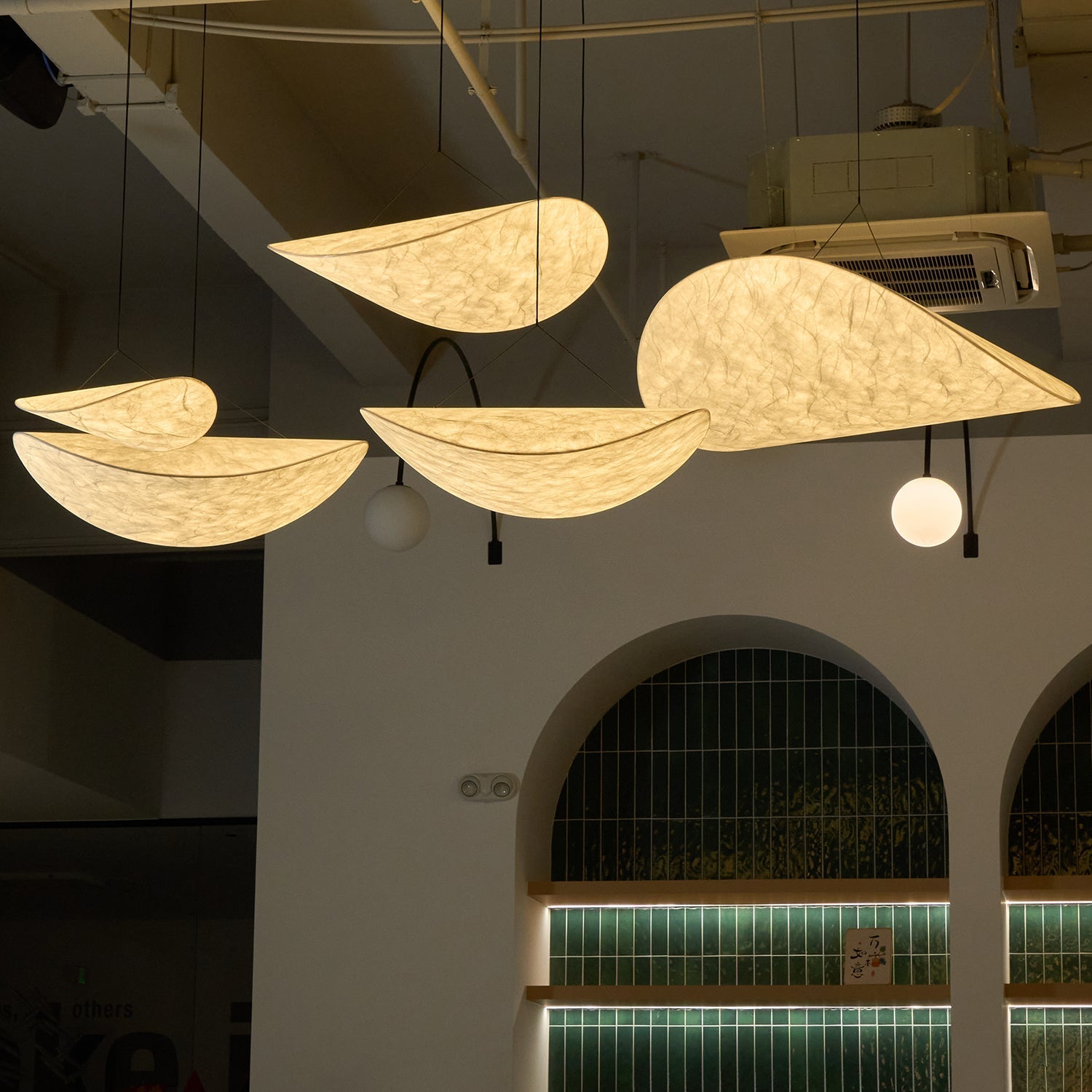 Tense Tyvek Pendant Lamp - Neutral Decor