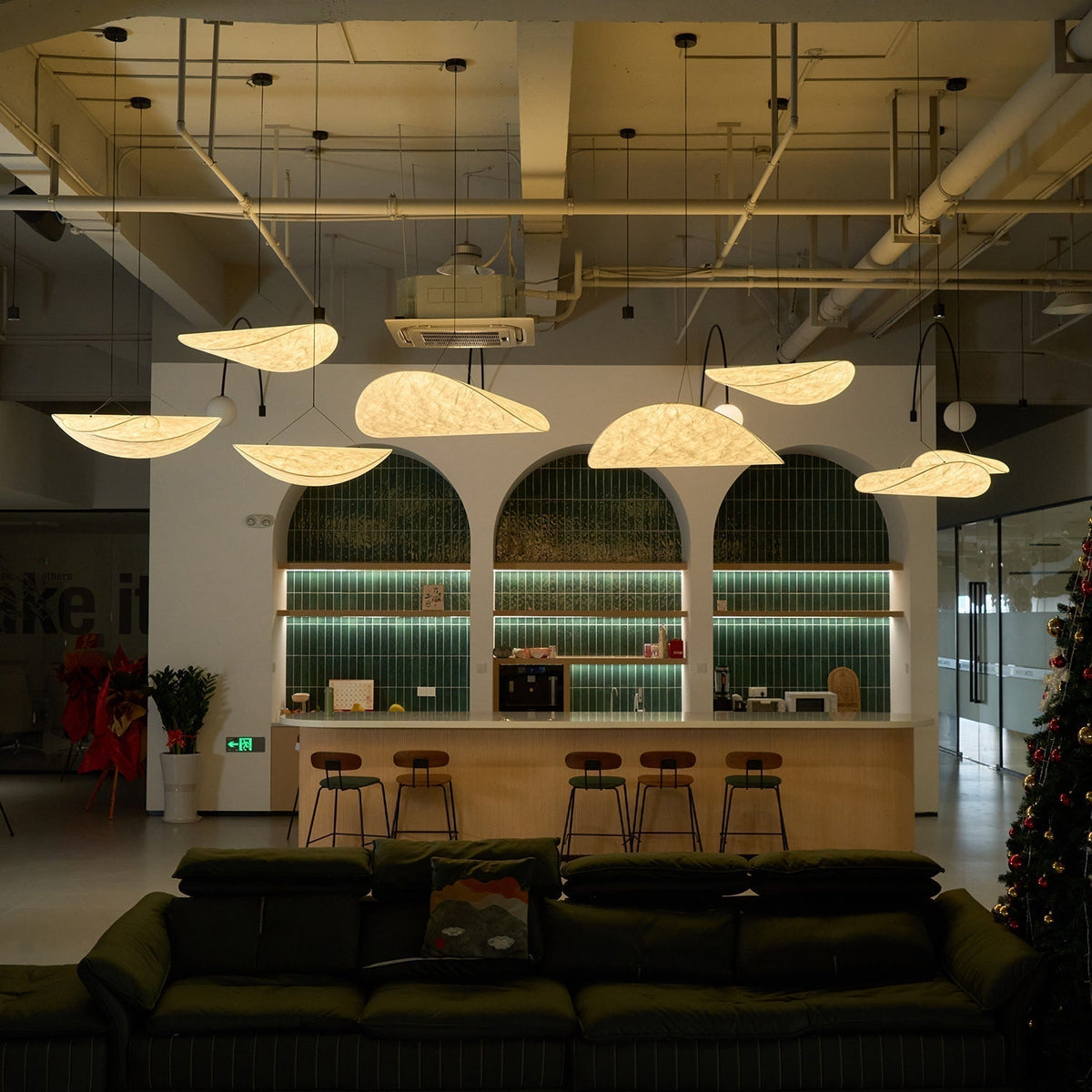 Luminette Minimalist Silk Pendant Light
