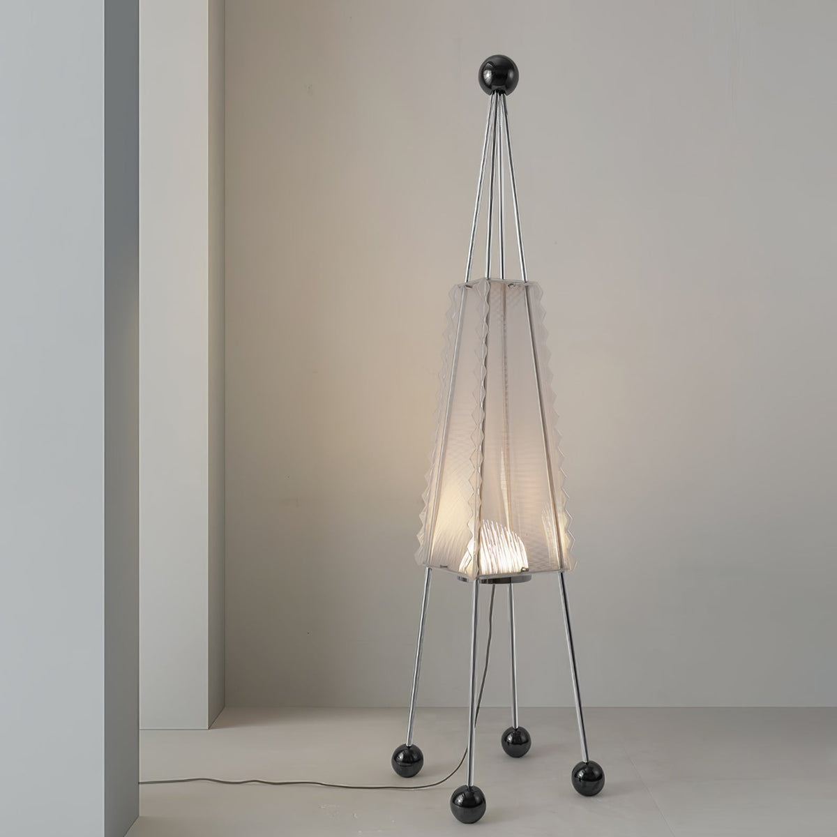 Tetra Industrial Acrylic Floor Lamp