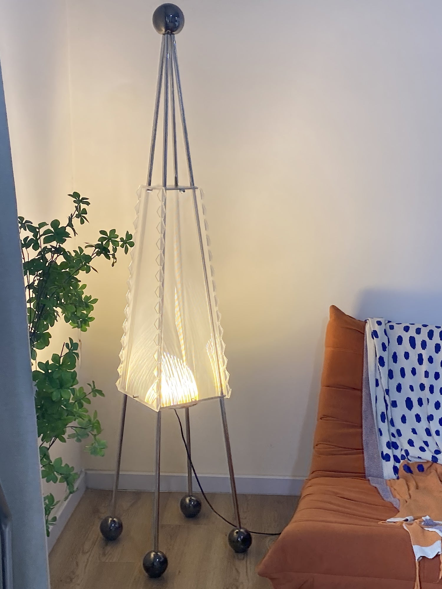 Tetra Industrial Acrylic Floor Lamp