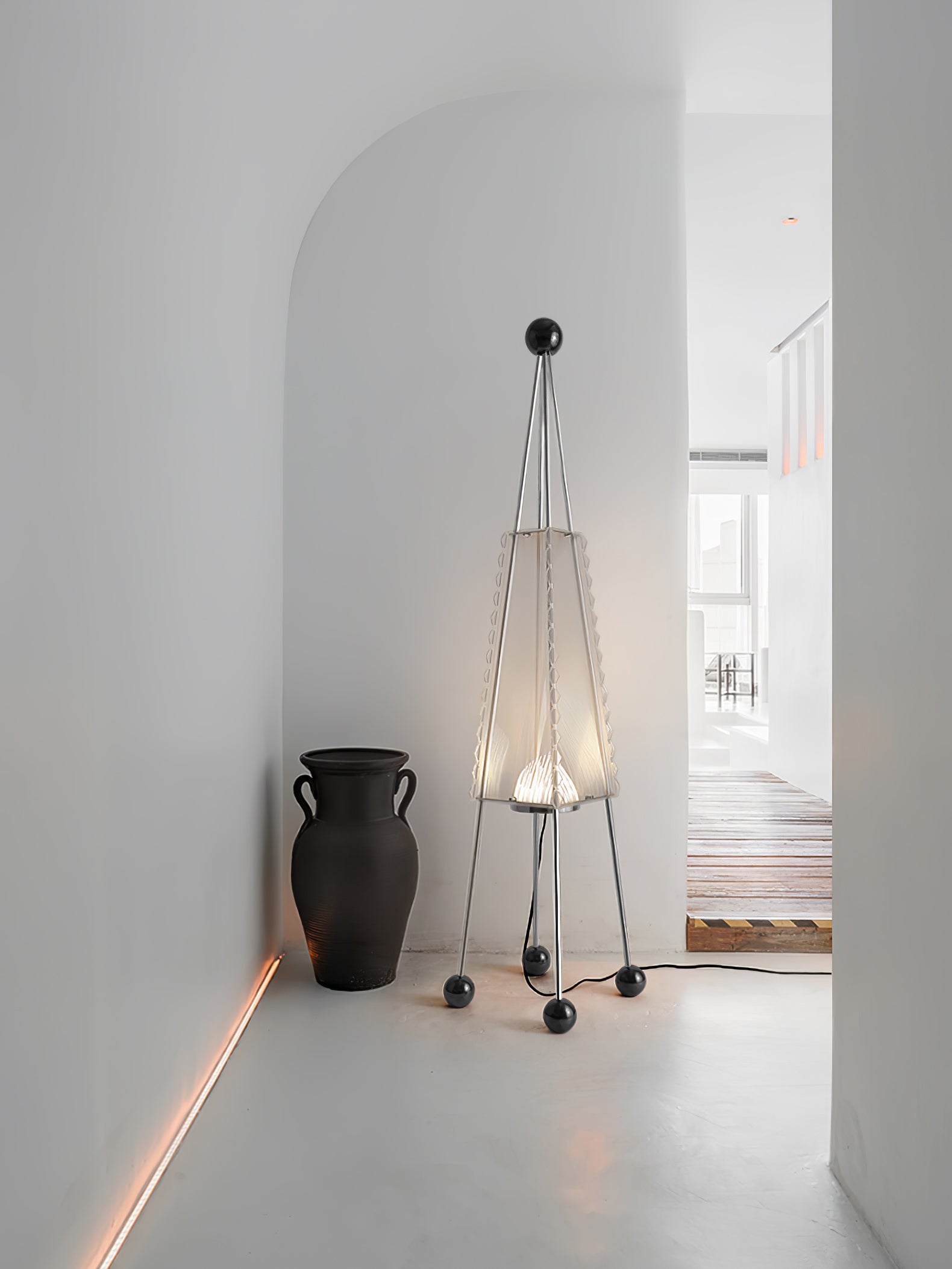 Tetra Industrial Acrylic Floor Lamp
