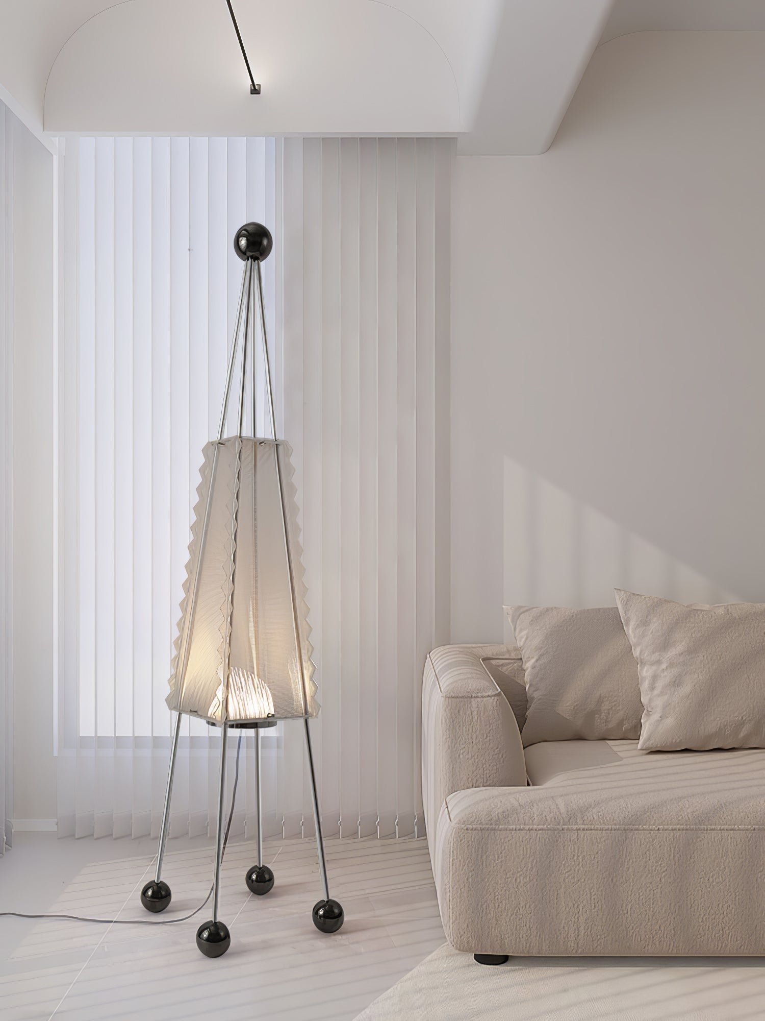 Tetra Industrial Acrylic Floor Lamp