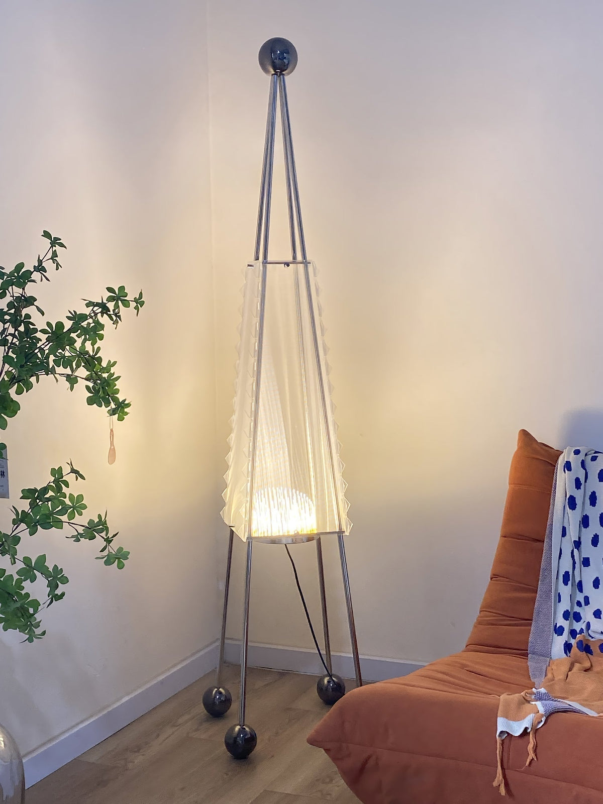 Tetra Industrial Acrylic Floor Lamp