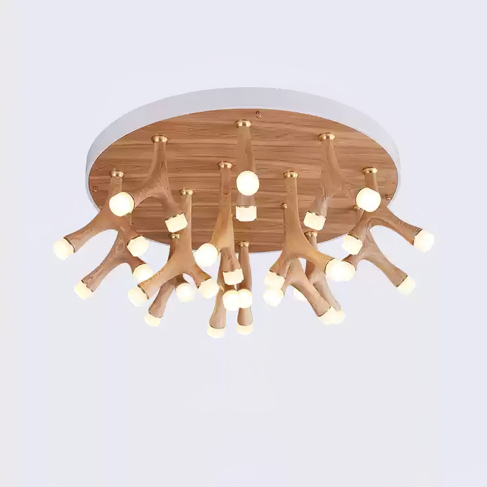Vilorion Nature-Inspired Wood Ceiling Light