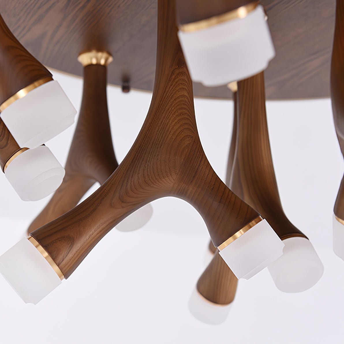 Vilorion Nature-Inspired Wood Ceiling Light