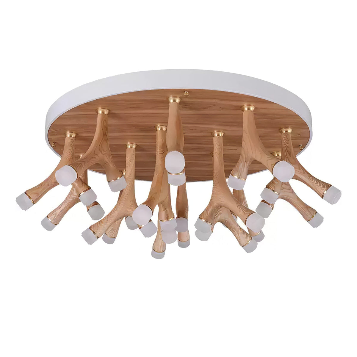 Vilorion Nature-Inspired Wood Ceiling Light