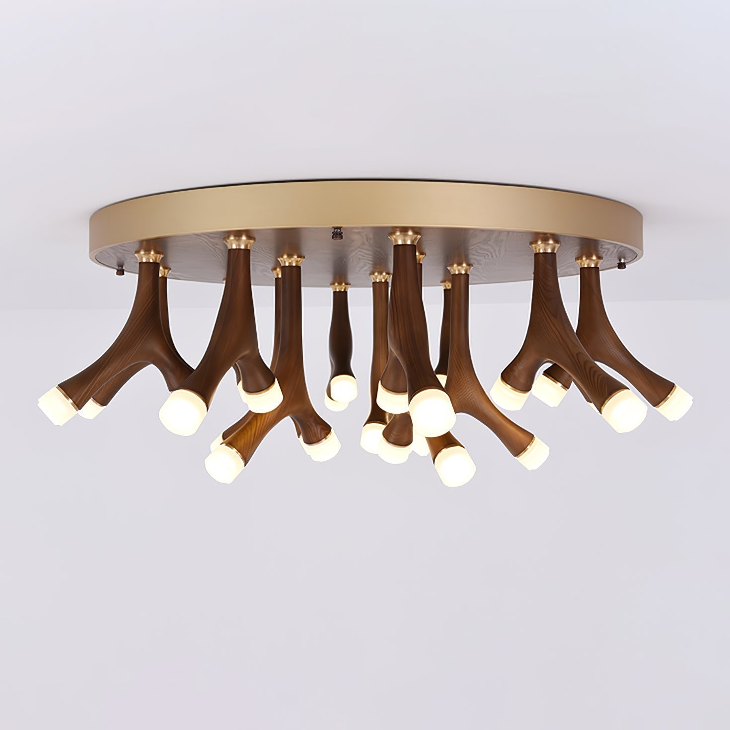 Vilorion Nature-Inspired Wood Ceiling Light