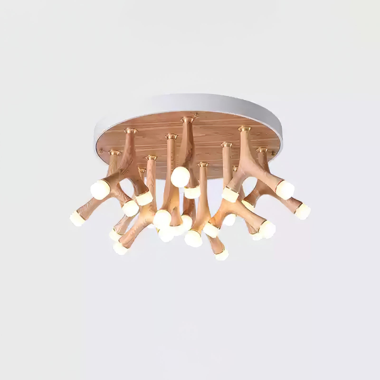 Vilorion Nature-Inspired Wood Ceiling Light