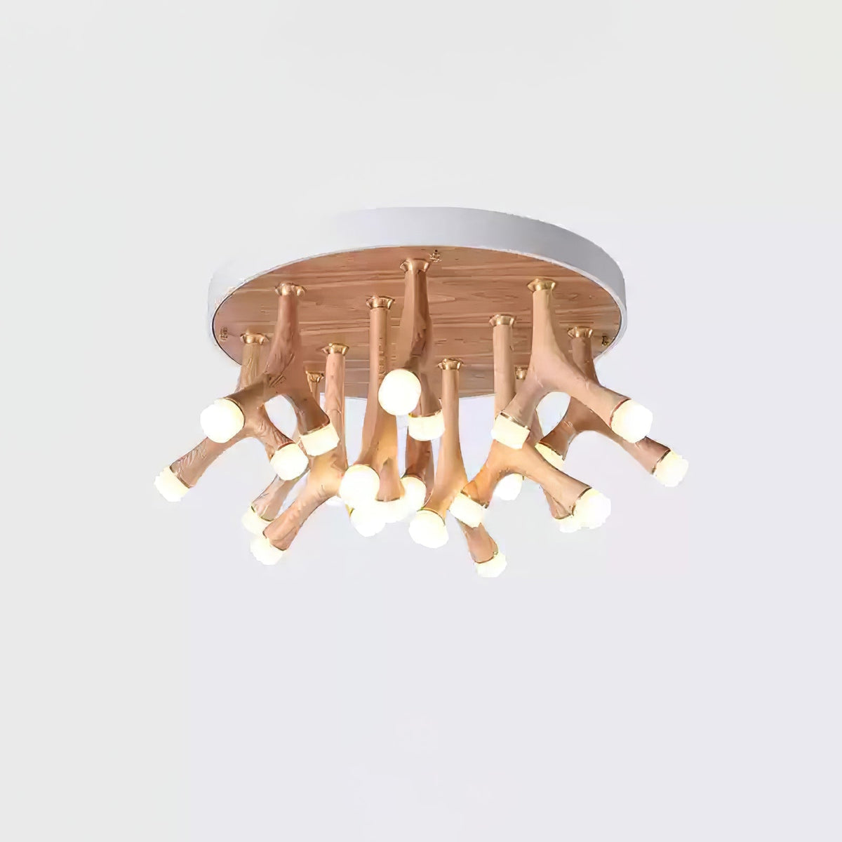 Vilorion Nature-Inspired Wood Ceiling Light