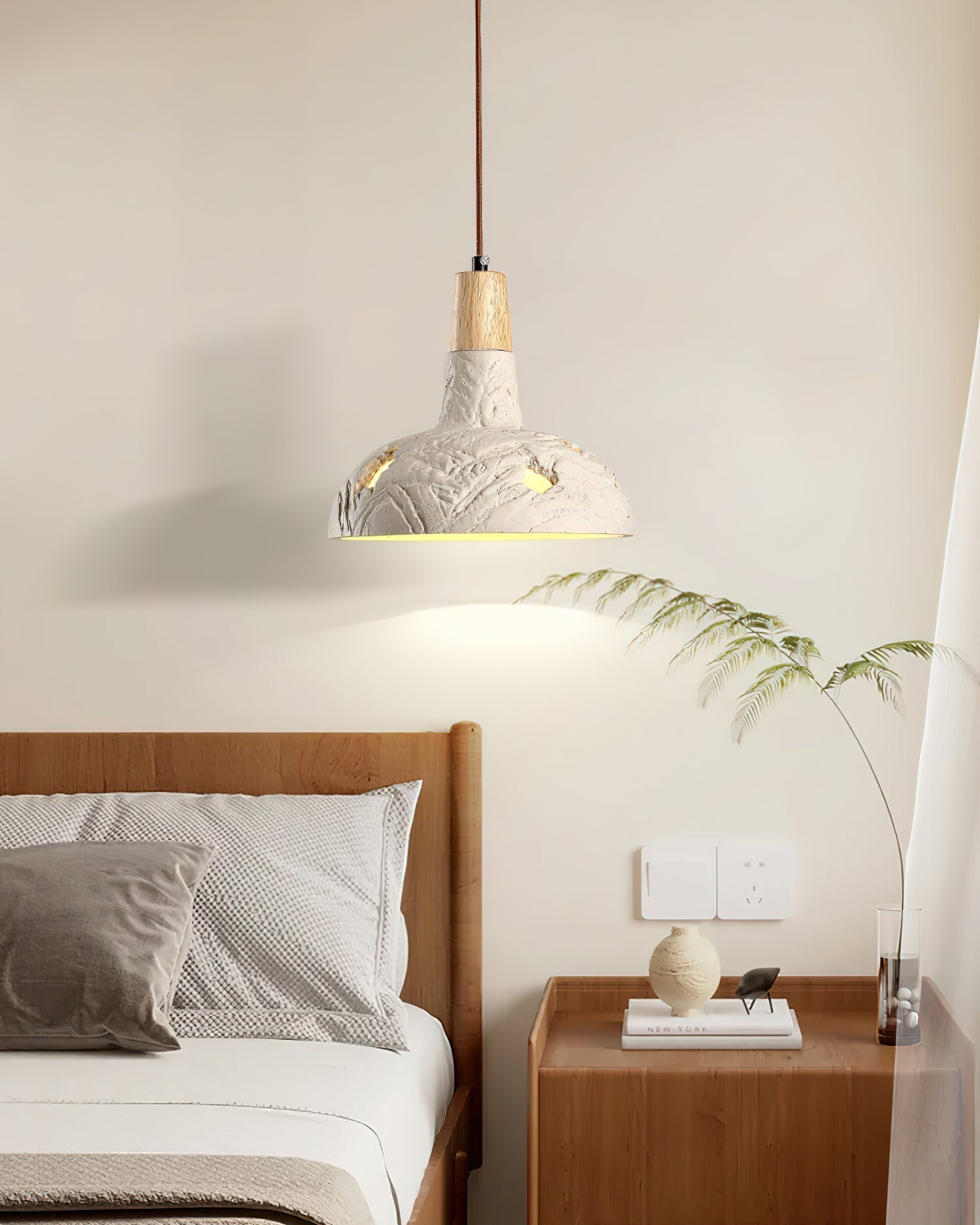 Ormarion Nordic Art Carve Cement Pendant Lamp