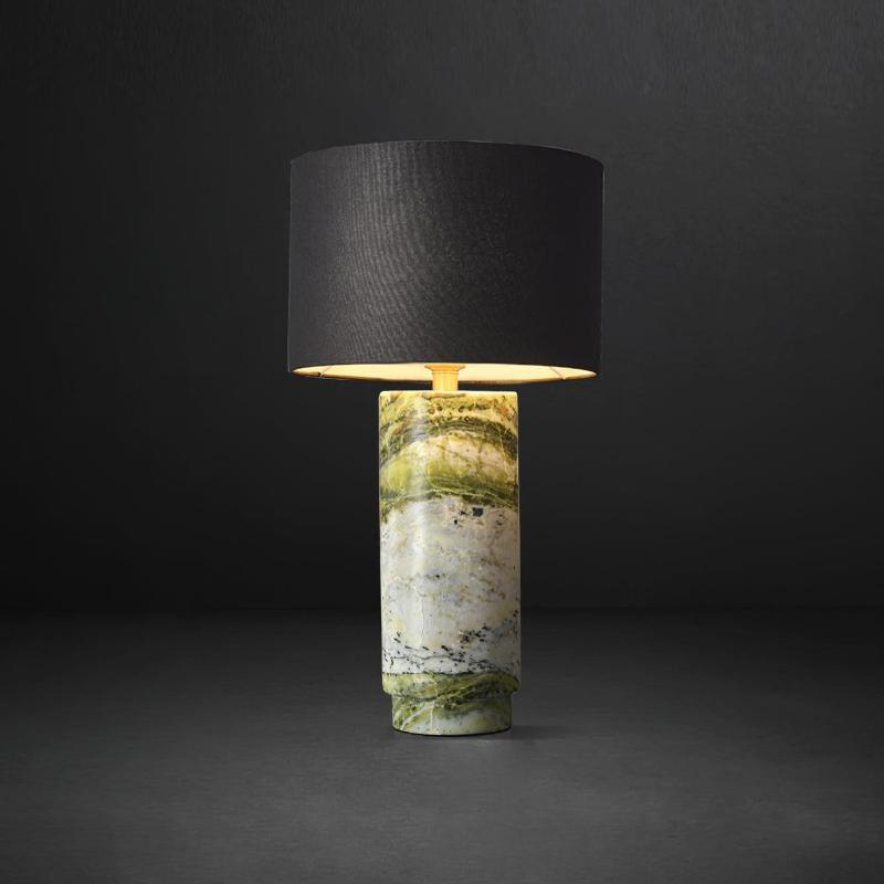 Xavi Marble Fabric Table Lamp