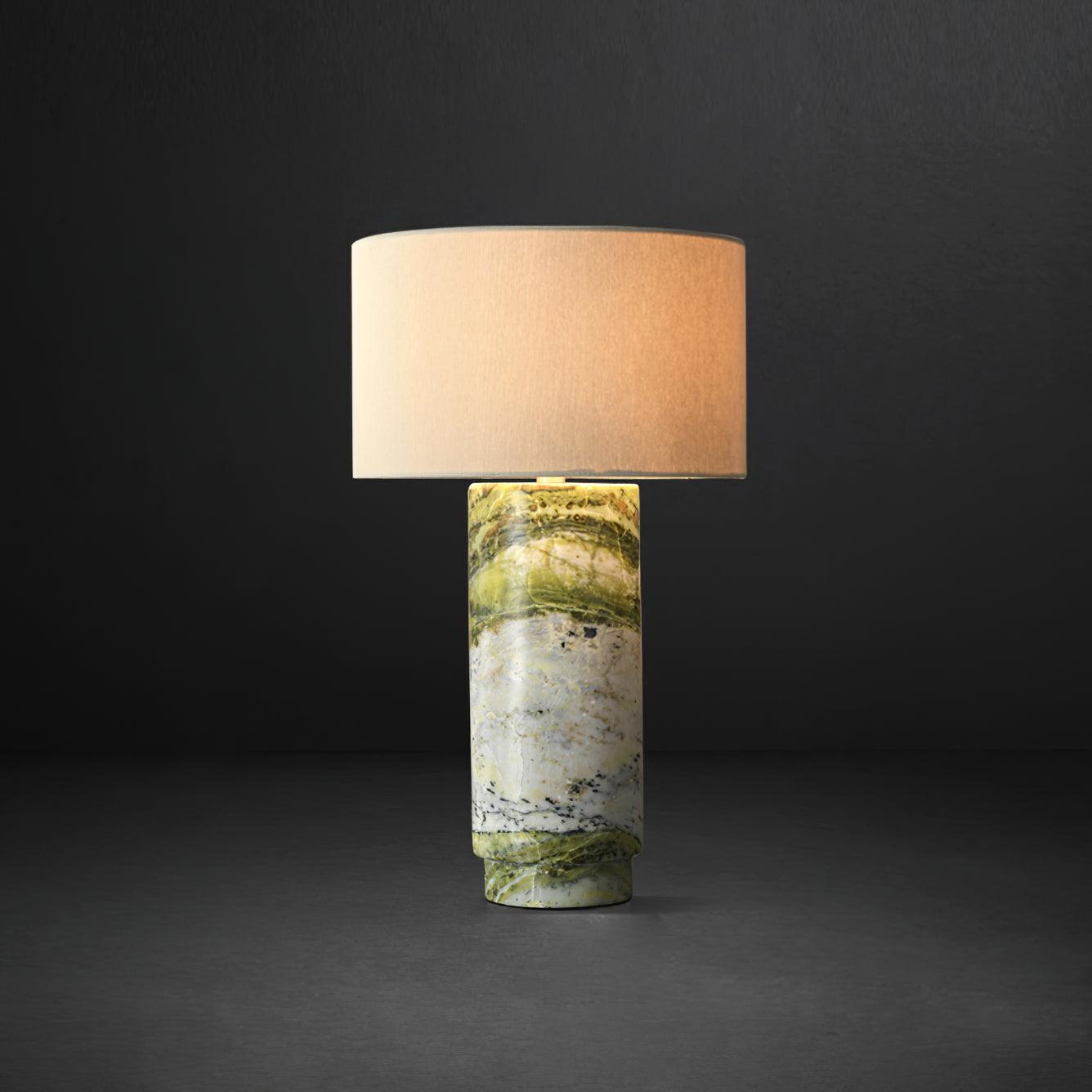 Xavi Marble Fabric Table Lamp