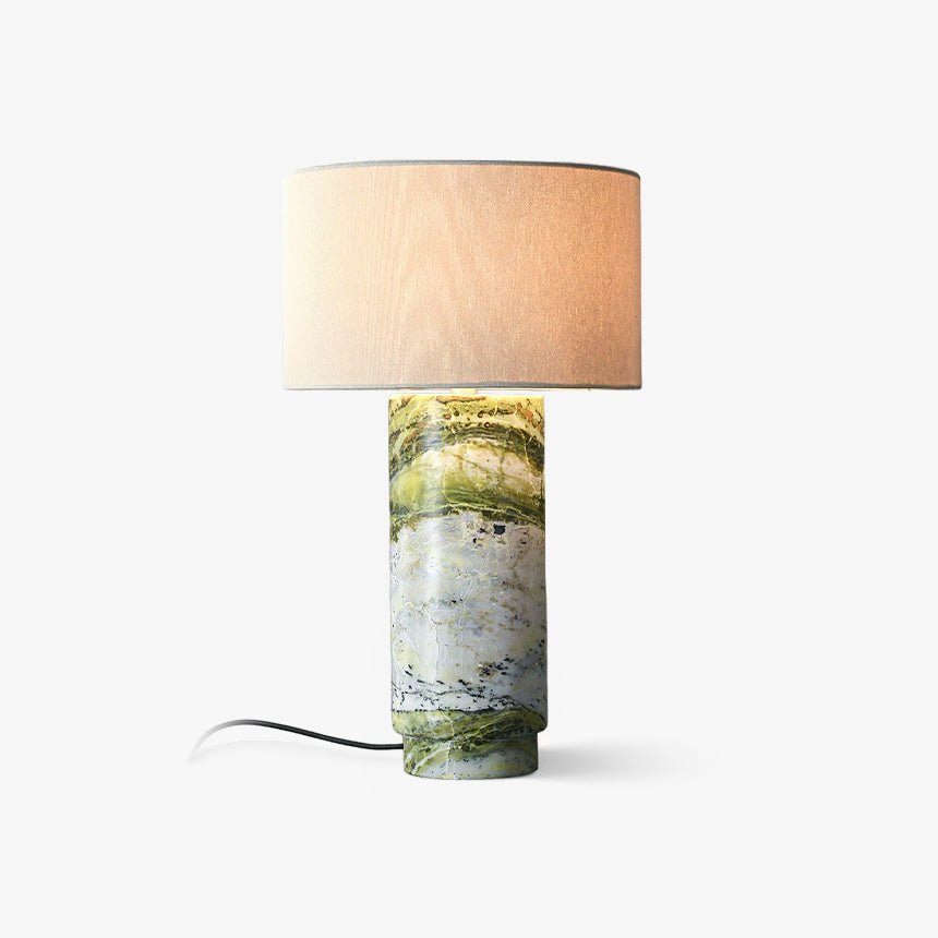 Xavi Marble Fabric Table Lamp