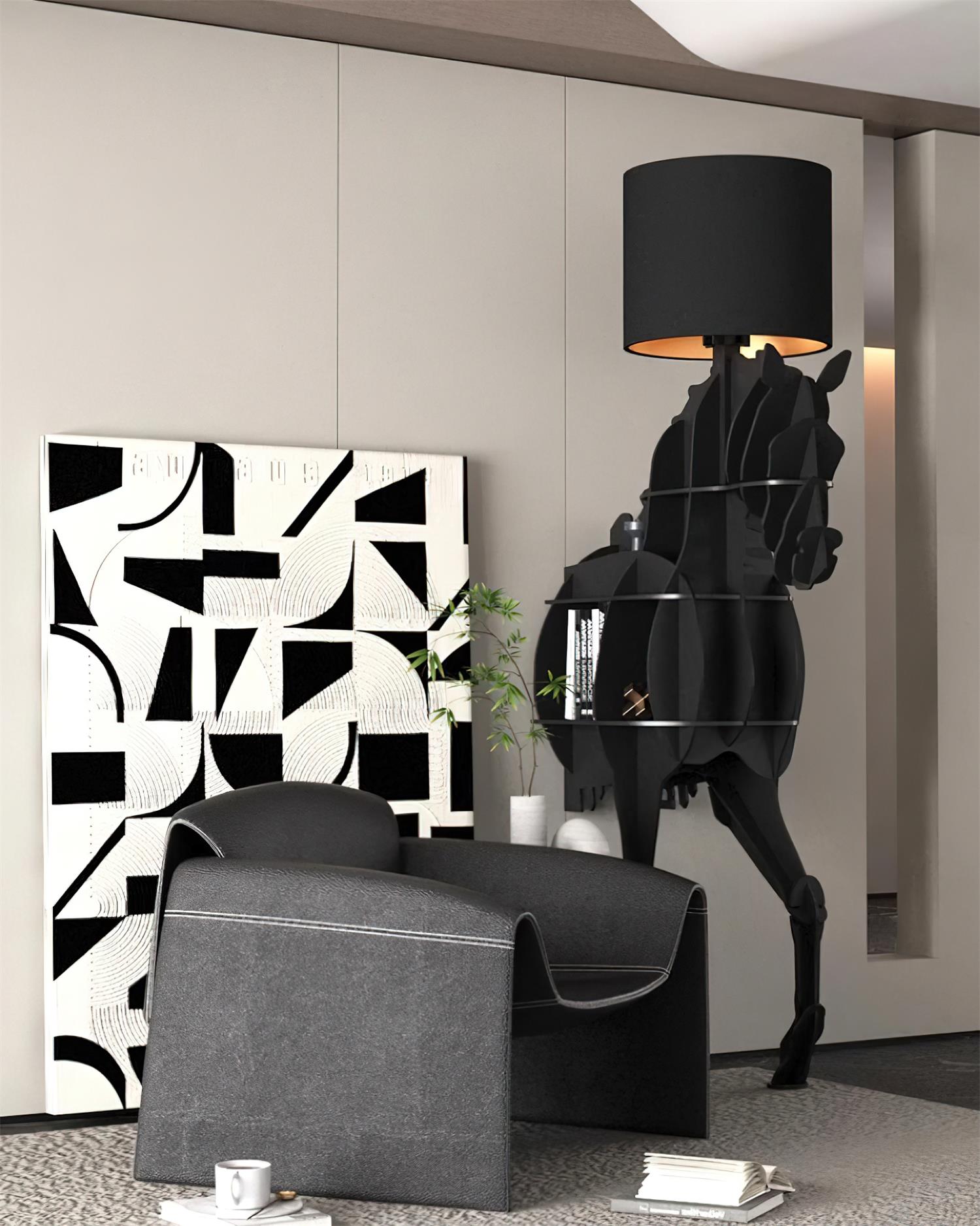Nrasen Horse-shaped Floor Lamp