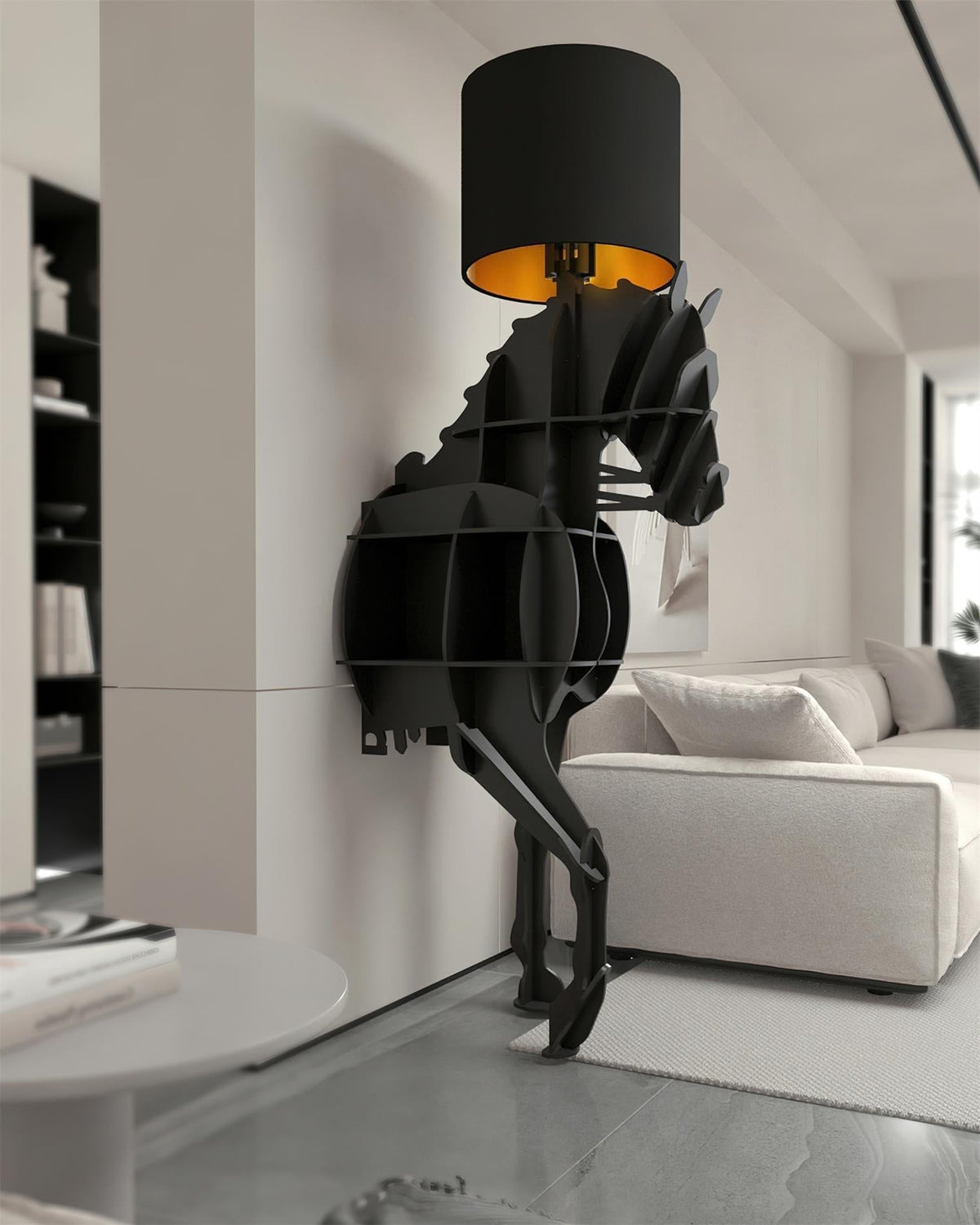 Nrasen Horse-shaped Floor Lamp