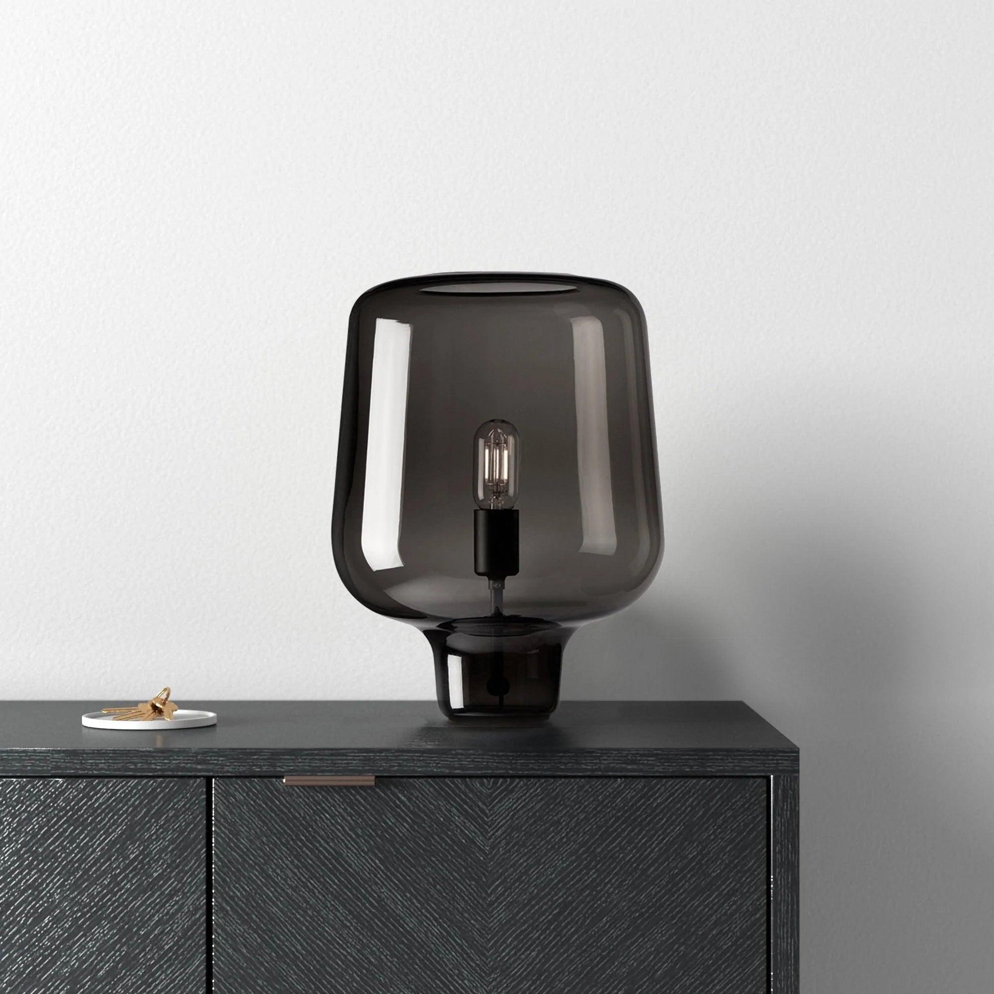 Eanlari Glass Contemporary Table Lamp
