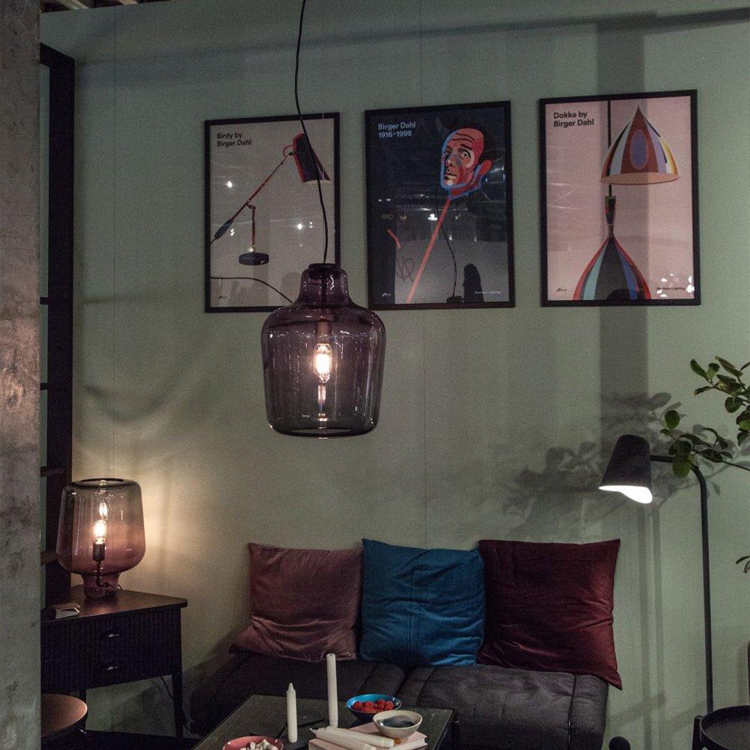 Eanlari Glass Contemporary Table Lamp