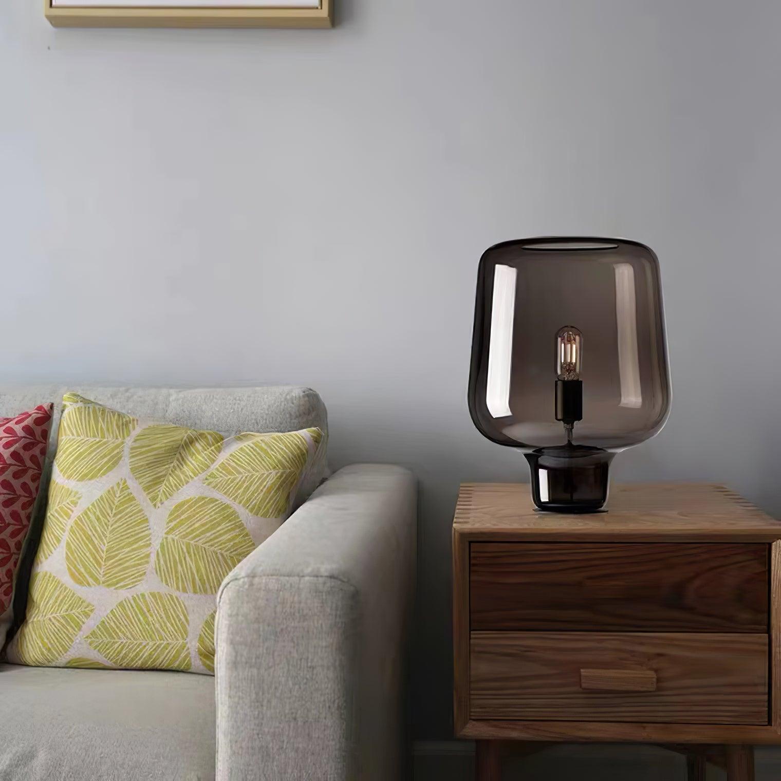 Eanlari Glass Contemporary Table Lamp