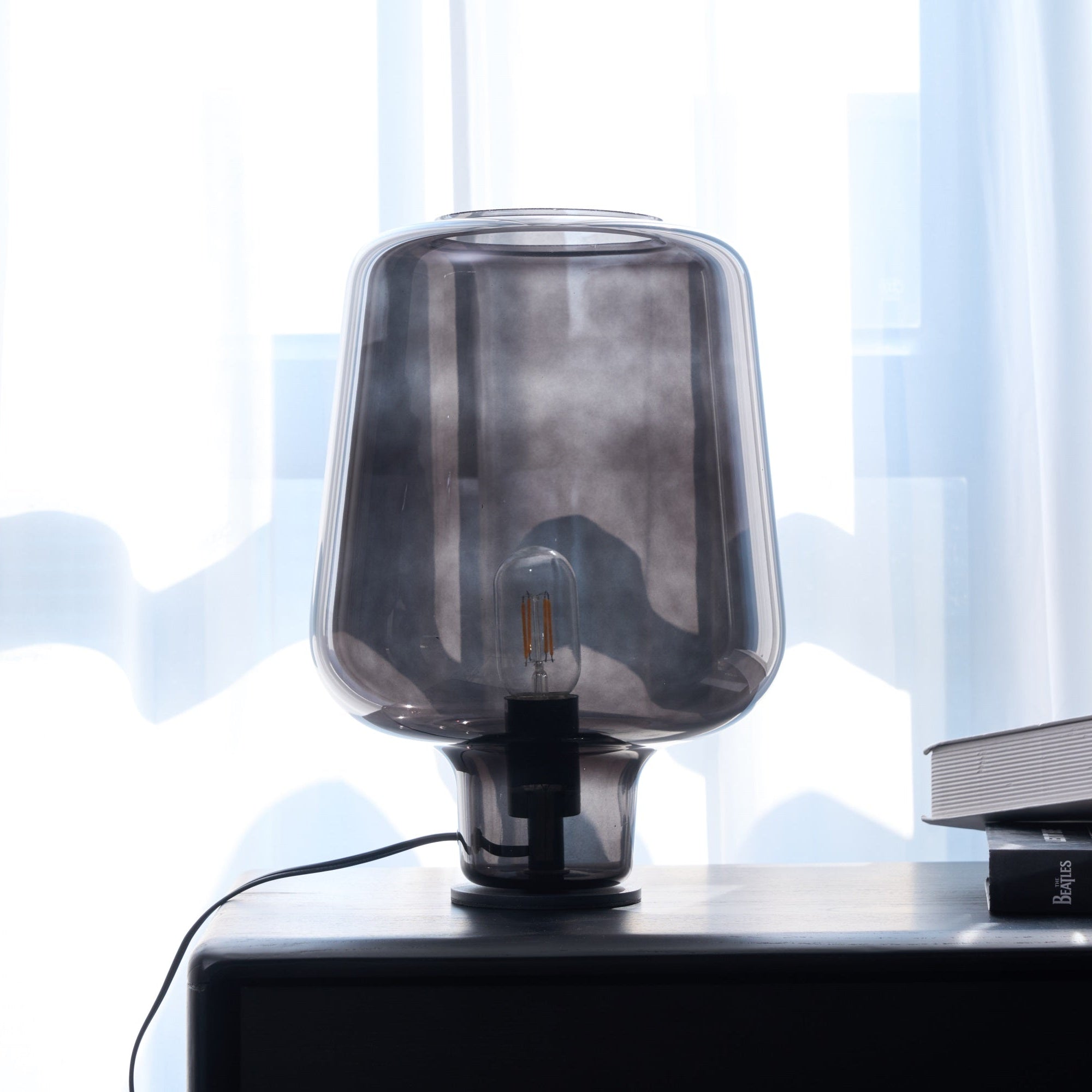 Eanlari Glass Contemporary Table Lamp