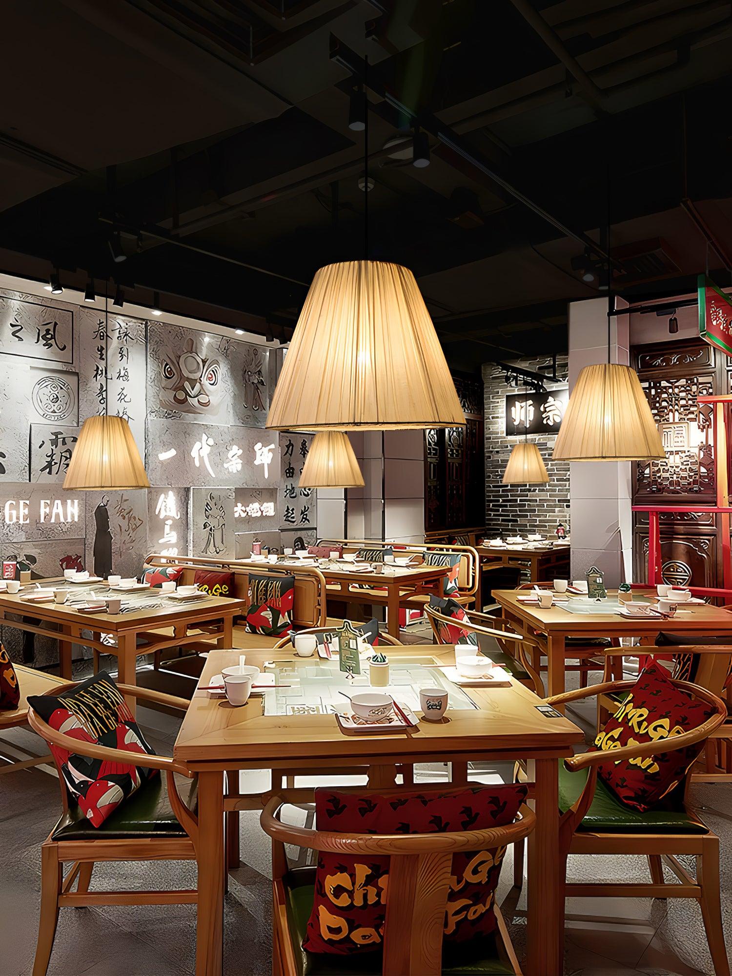Docan Fabric Retro Pendant Lamp