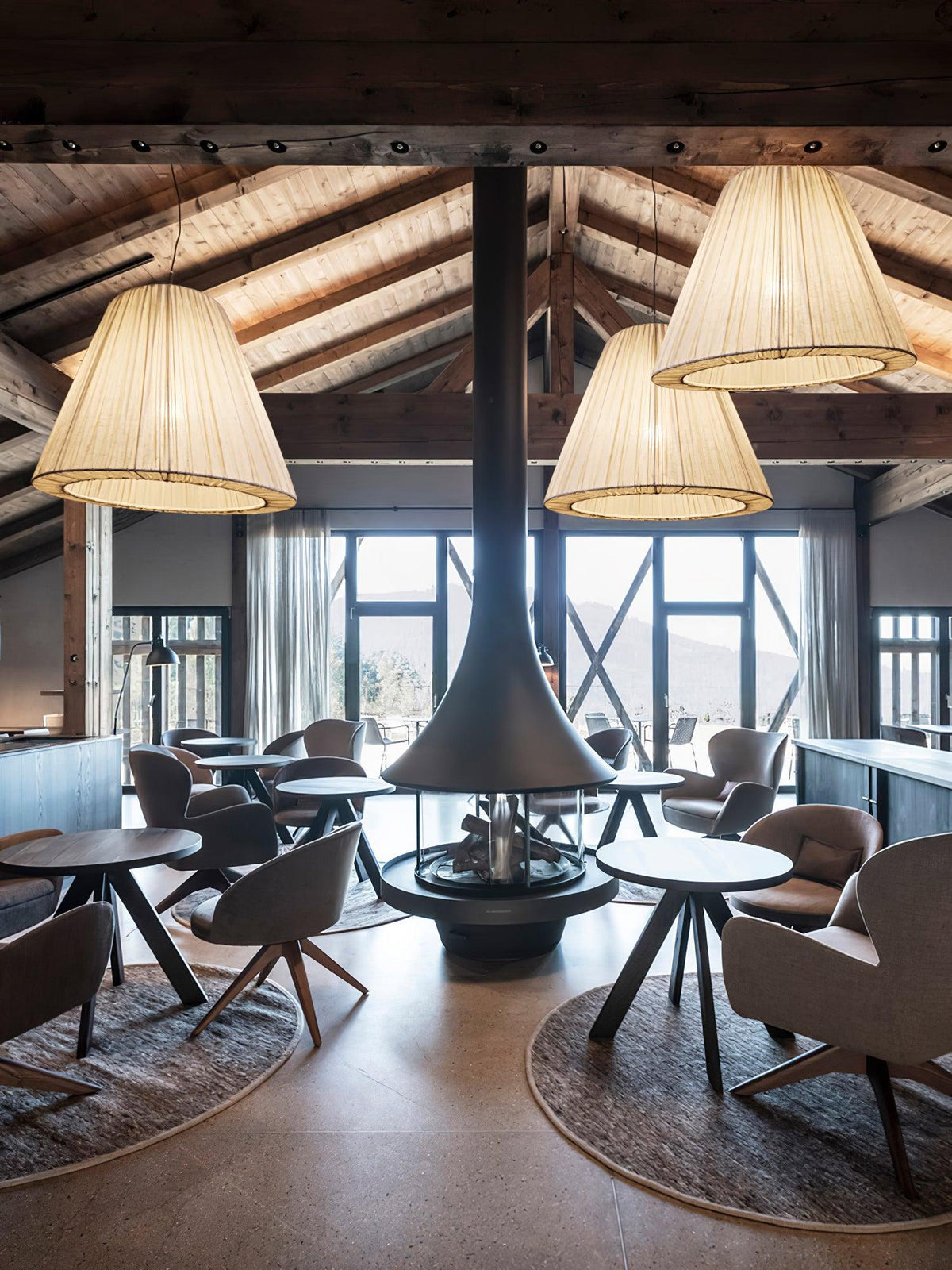 Docan Fabric Retro Pendant Lamp
