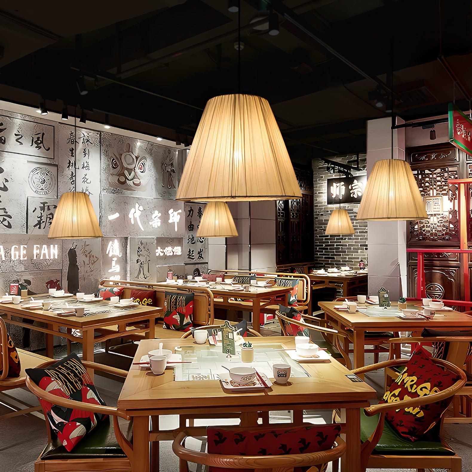 Docan Fabric Retro Pendant Lamp