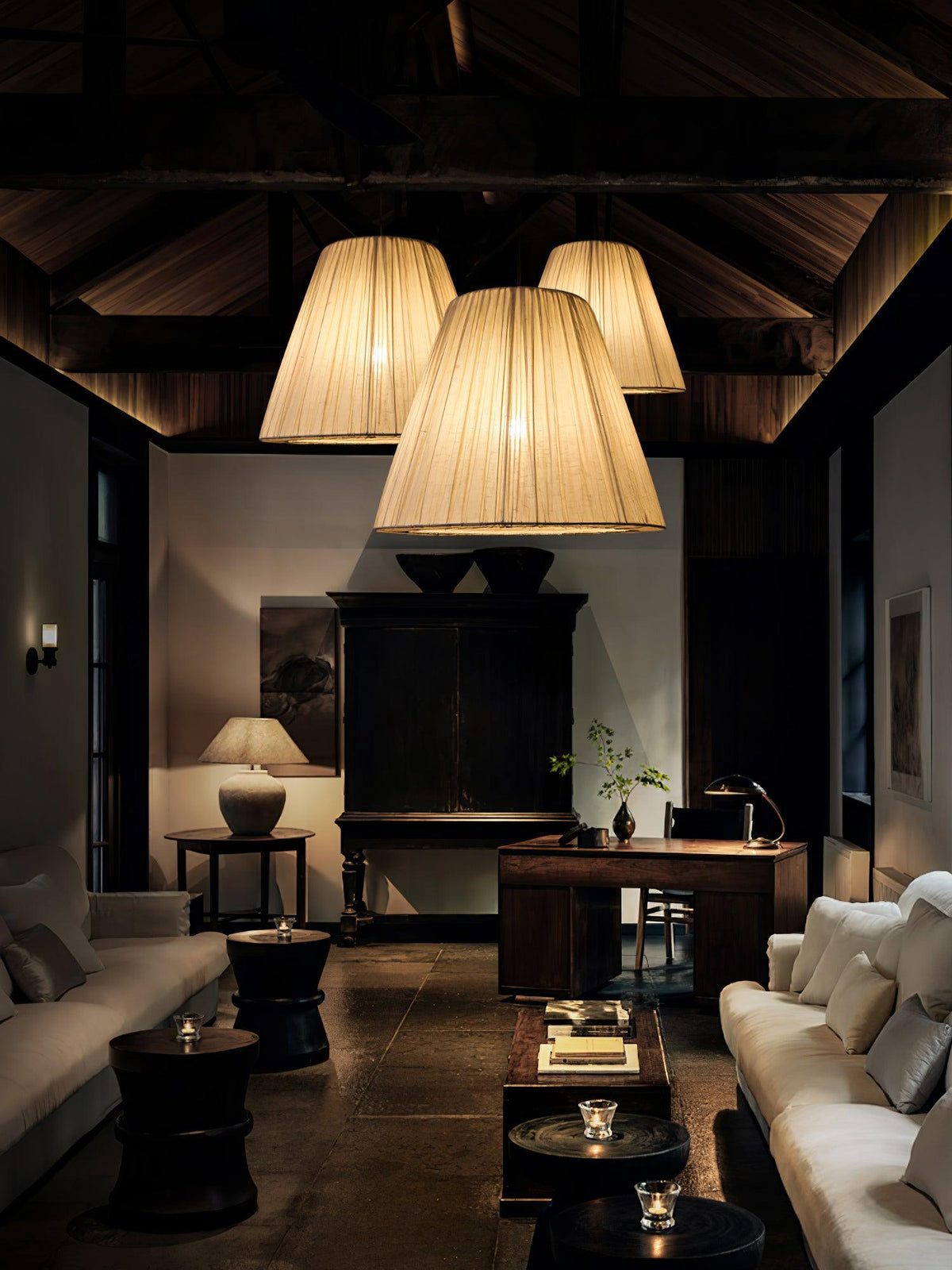 Docan Fabric Retro Pendant Lamp