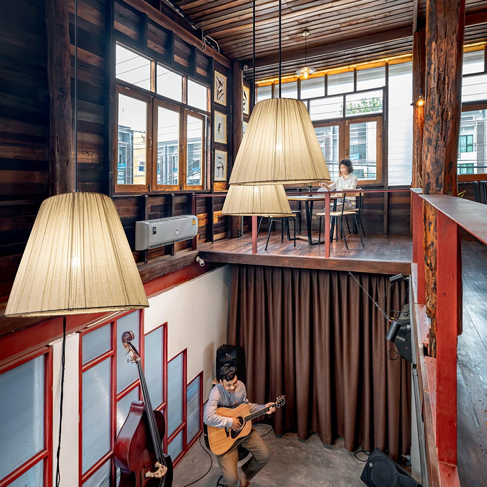 Docan Fabric Retro Pendant Lamp