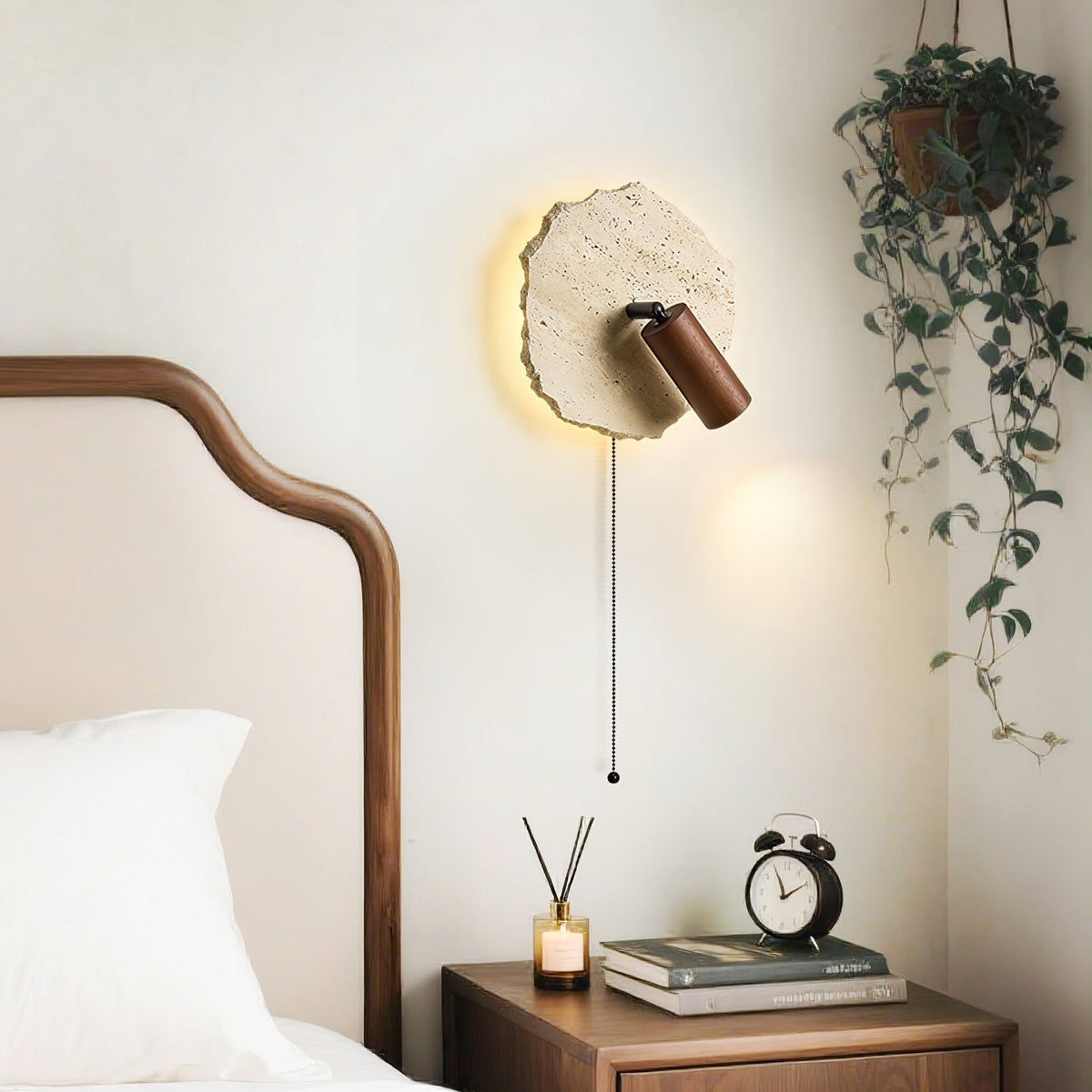 Valeriella Travertine Wall Light