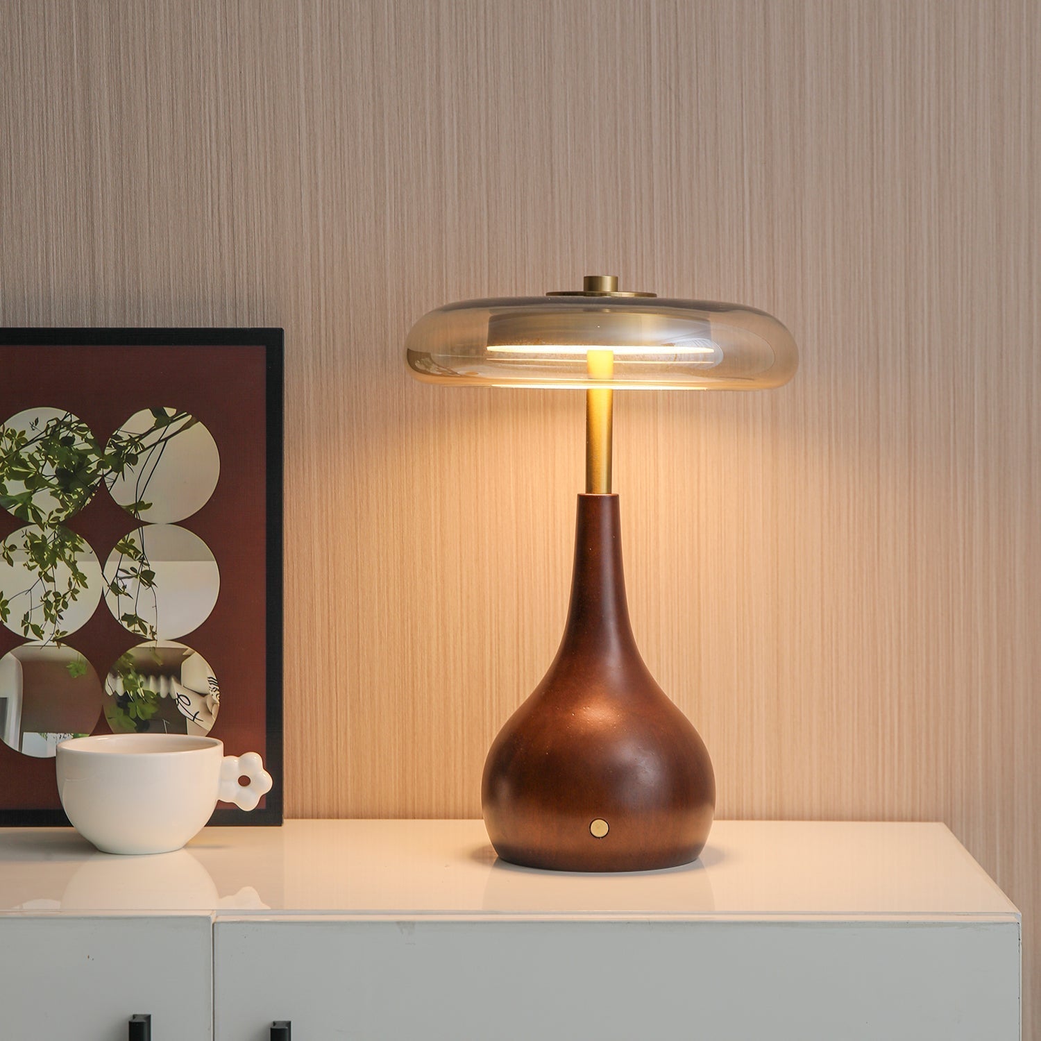 Airdes Wood Vintage Table Lamp
