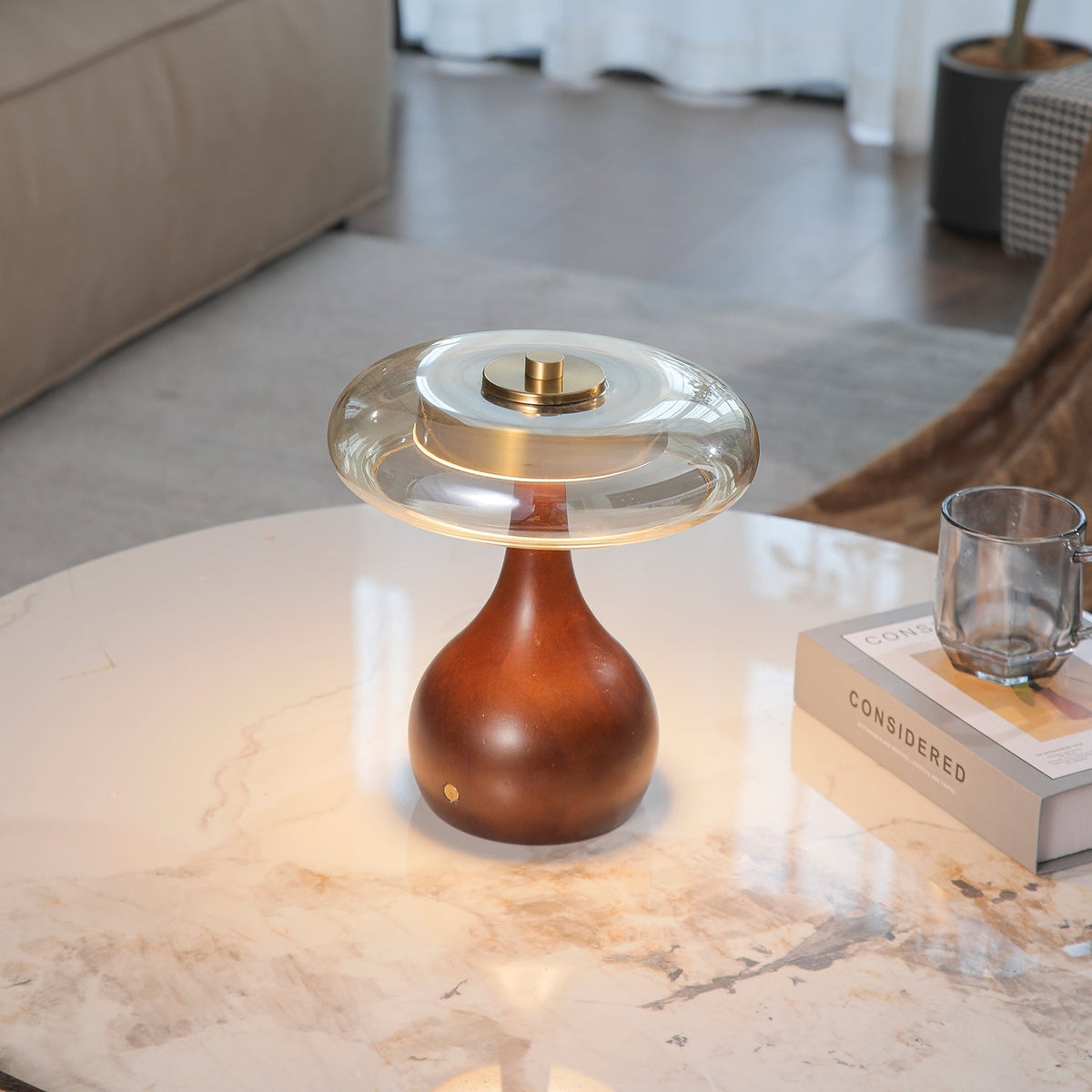 Airdes Wood Vintage Table Lamp