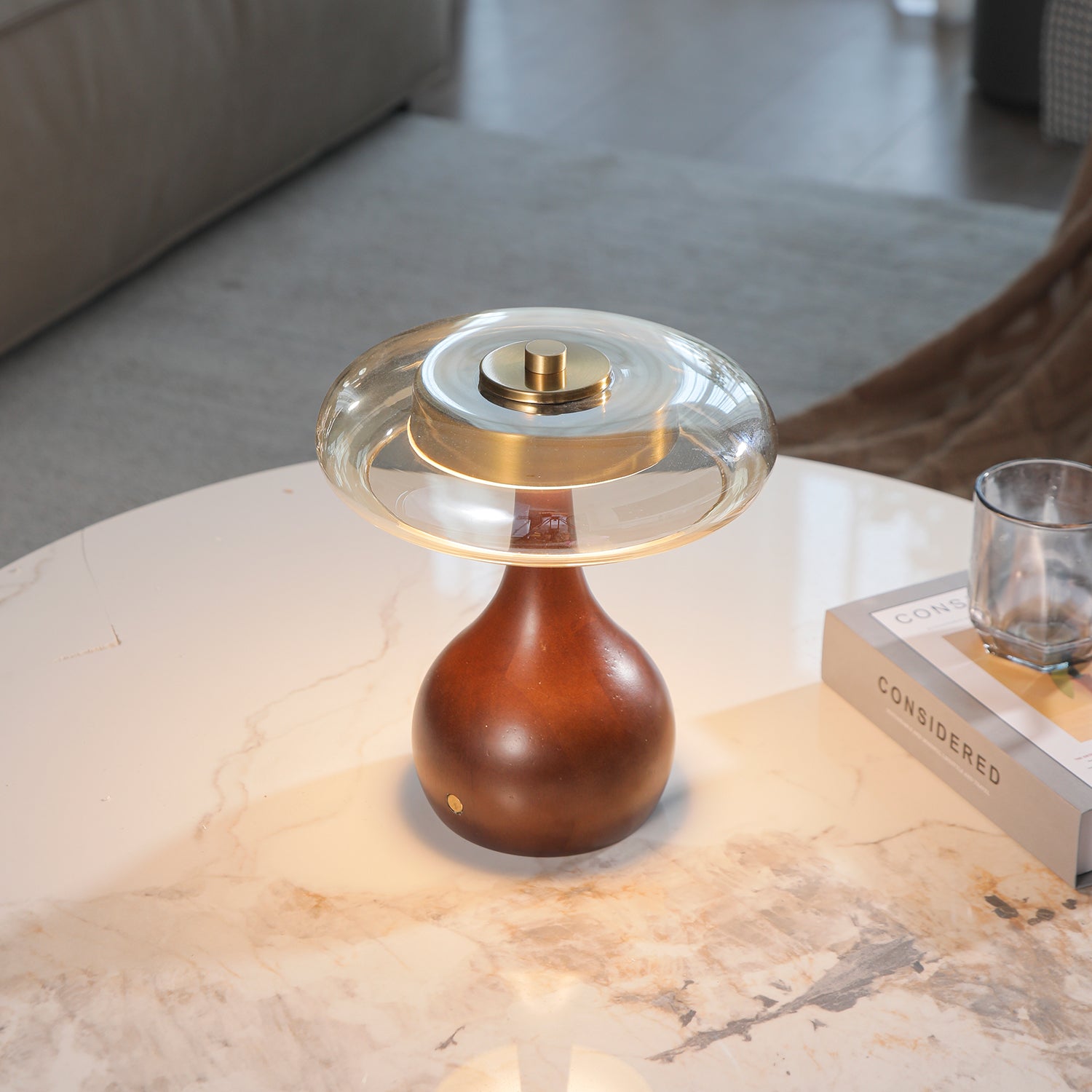 Airdes Wood Vintage Table Lamp