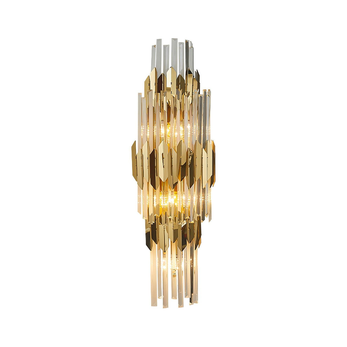 Elyoaria Nordic Art Three Layer Crystal Wall Light